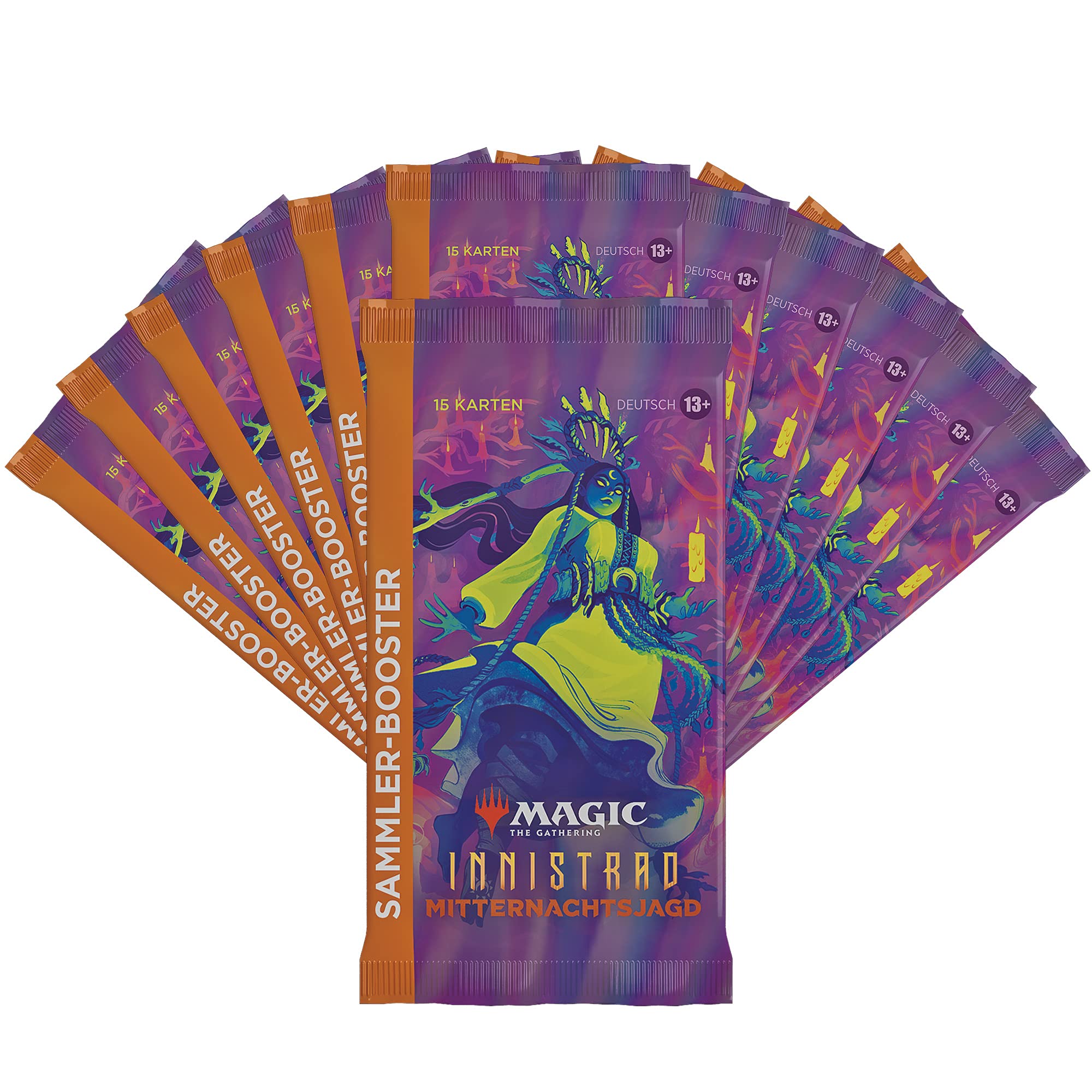 Magic the Gathering Innistrad: Mitternachtsjagd Sammler Display, 12 Booster (Deutsche Version)