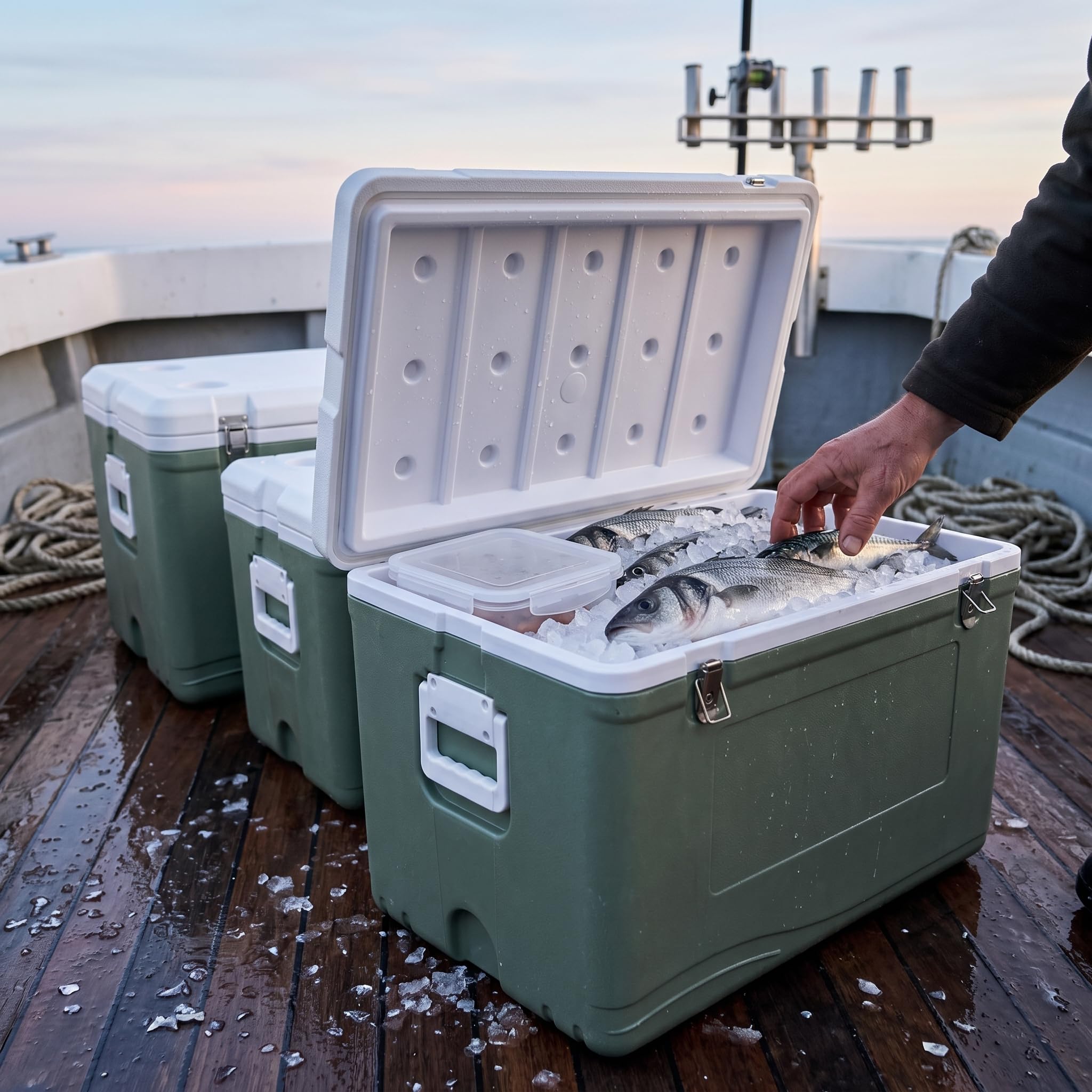Passive Kühlbox groß für Camping und Outdoor – ohne für bis zu 72 Stunden Kälte