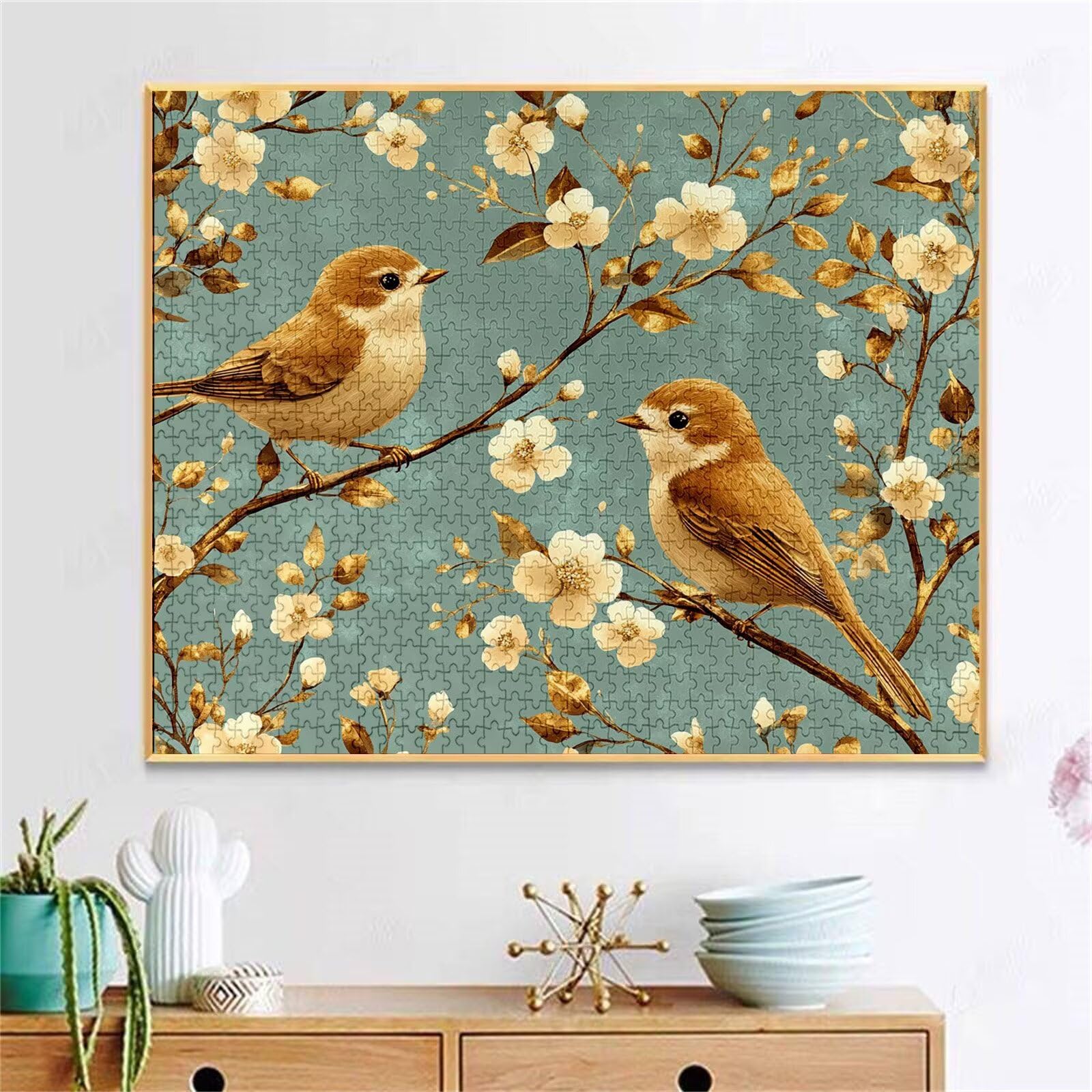 Puzzle 3000 Pezzi, Puzzle Fiore Jigsaw Adulti DIY Classici legno Gioco, Uccello Jigsaw Giochi Rilassamento e Intelligence, Idea Regalo per Lei o Lui, Consigliato a Partire dai 14 Anni 122x81cm g-232