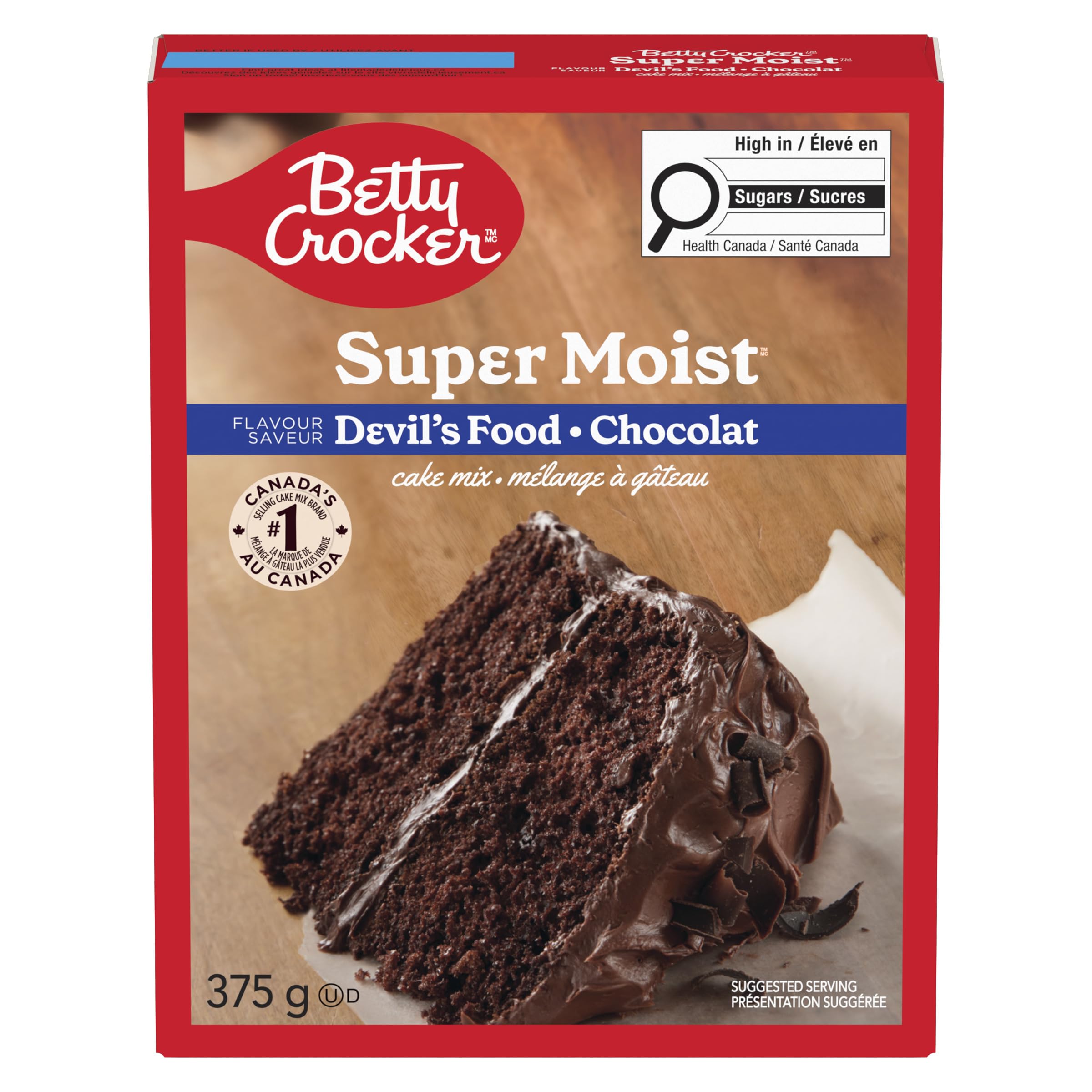 BETTY CROCKER Mezcla para tartas chocolate súper húmedo 375g