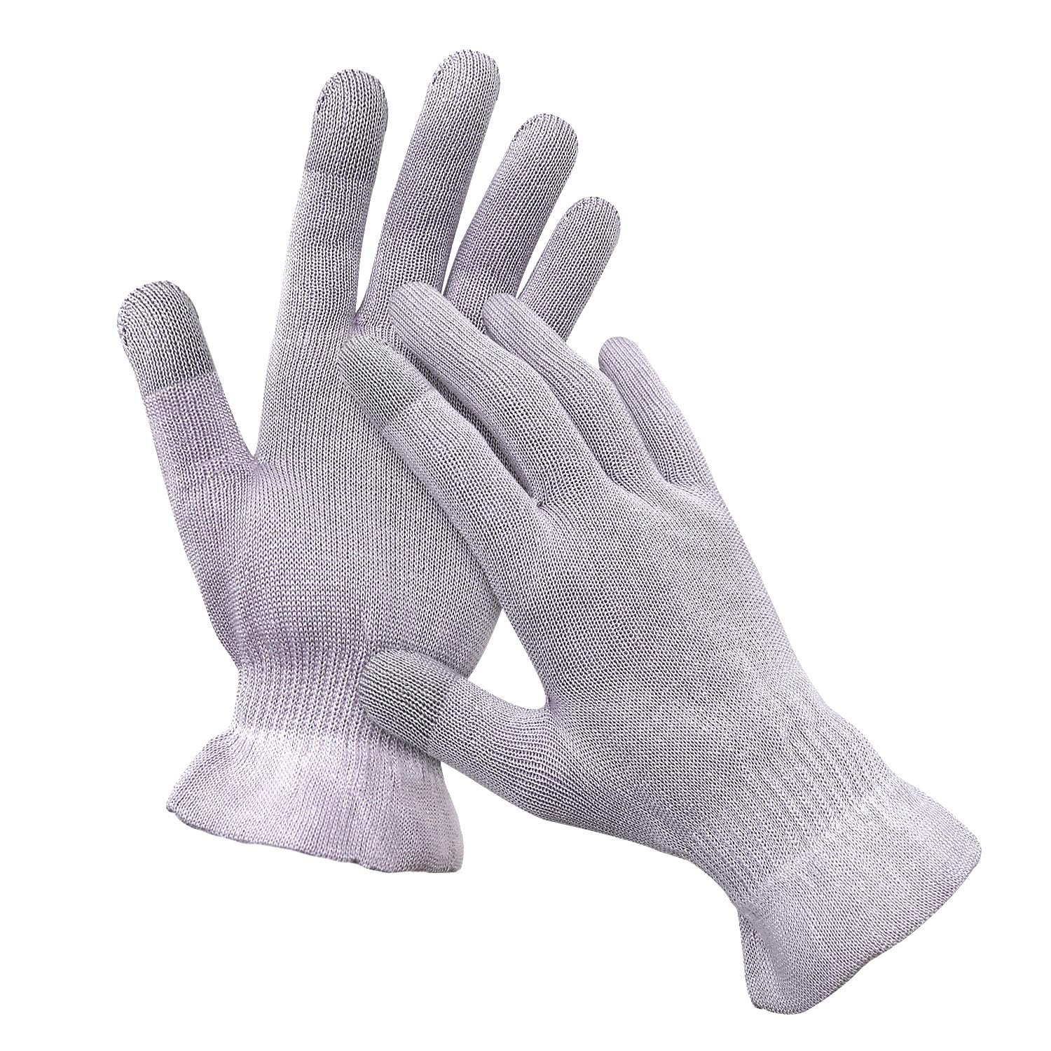 MIG4U Moisturizing Beauty Gloves Touchscreen Cotton Glove for SPA, Eczema, Dry Hands, Cosmetic Treatment, grey 1 pairs size s/m-picture-37
