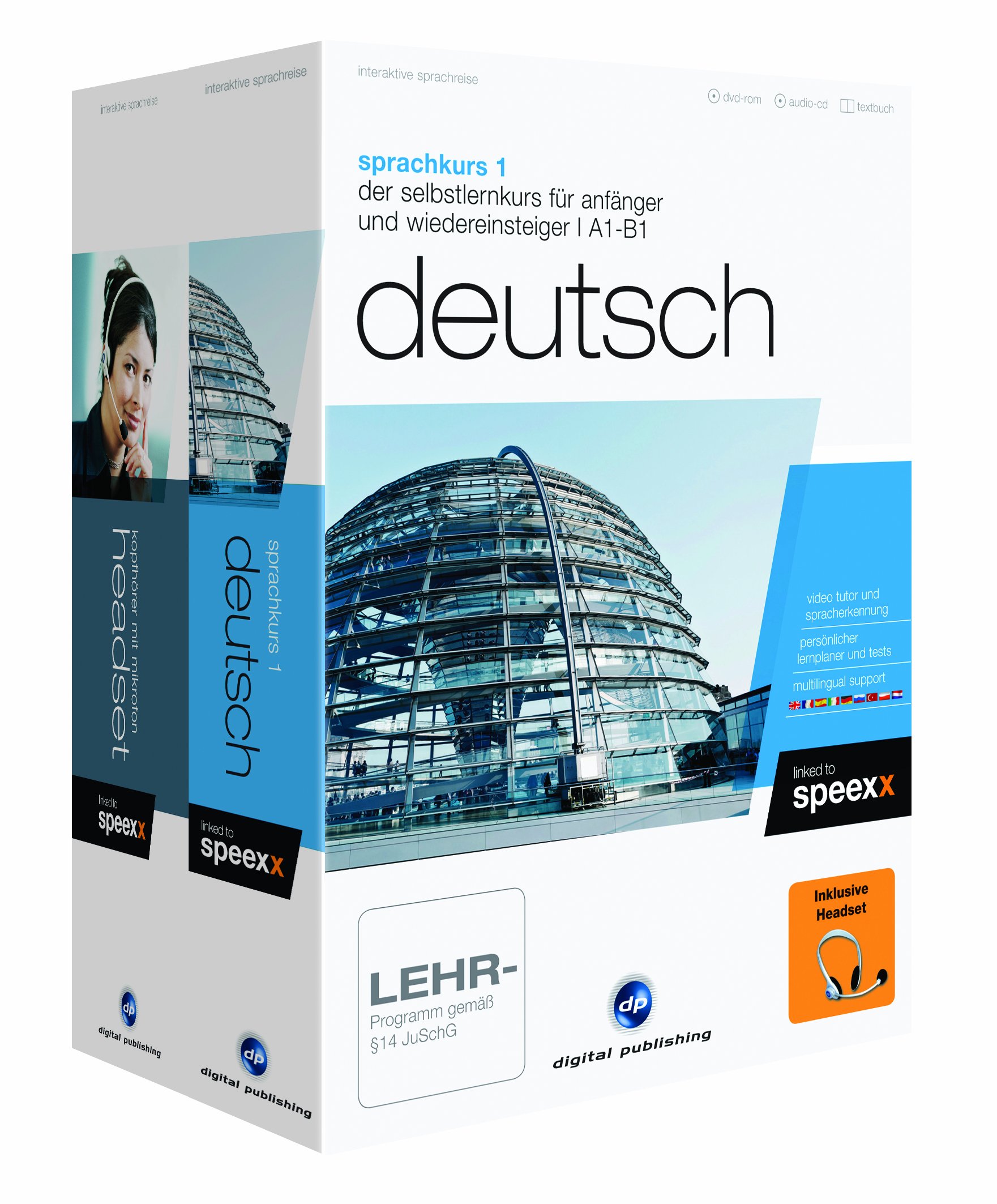 Sprachkurs 1 Deutsch + Headset: Der Deutschkurs für Anfänger und Wiedereinsteiger mit dem dp-Headset (Interaktive Sprachreise)