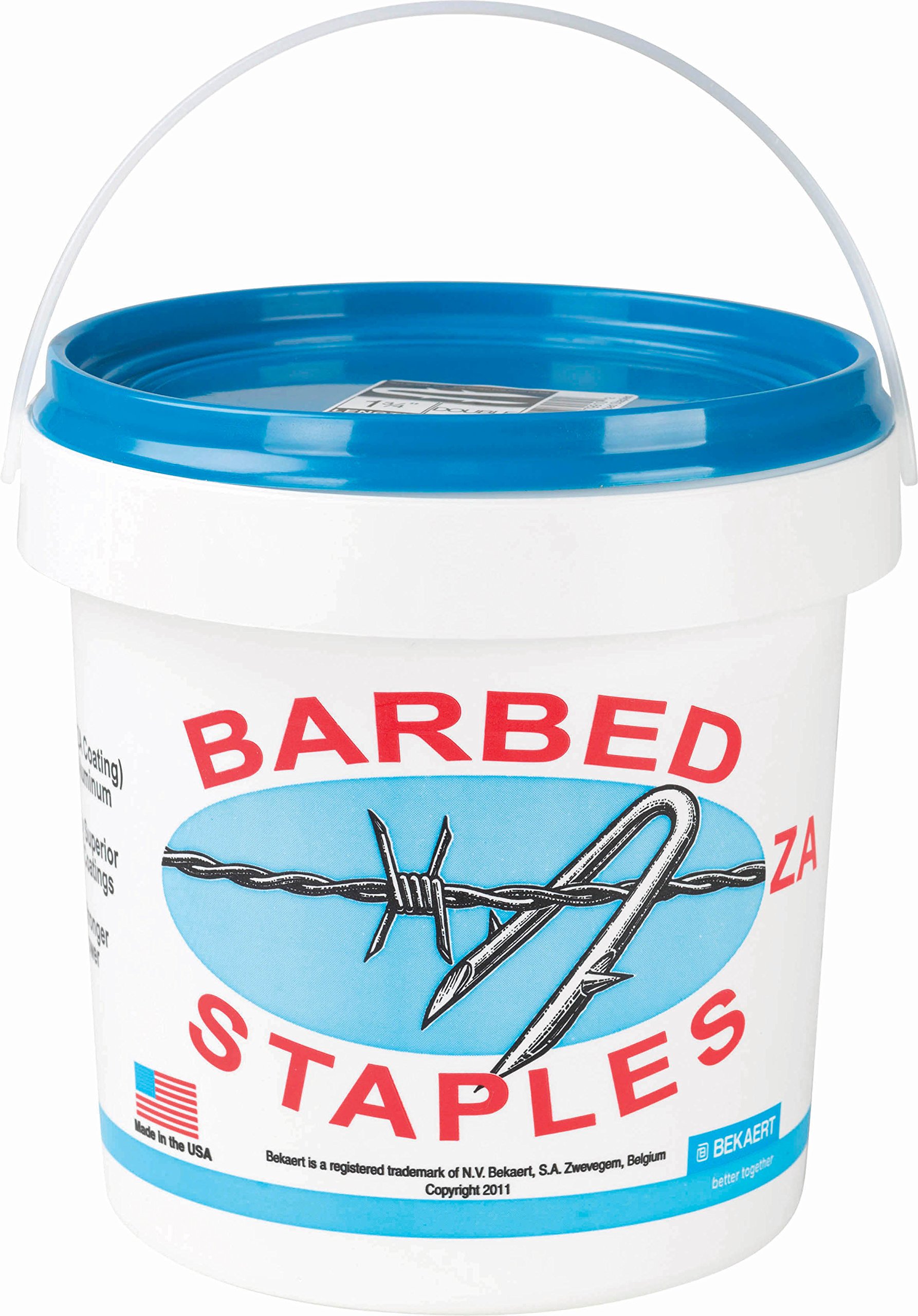 8-Gauge Fence Staples, 1.5-In., 8-Lb. Bucket