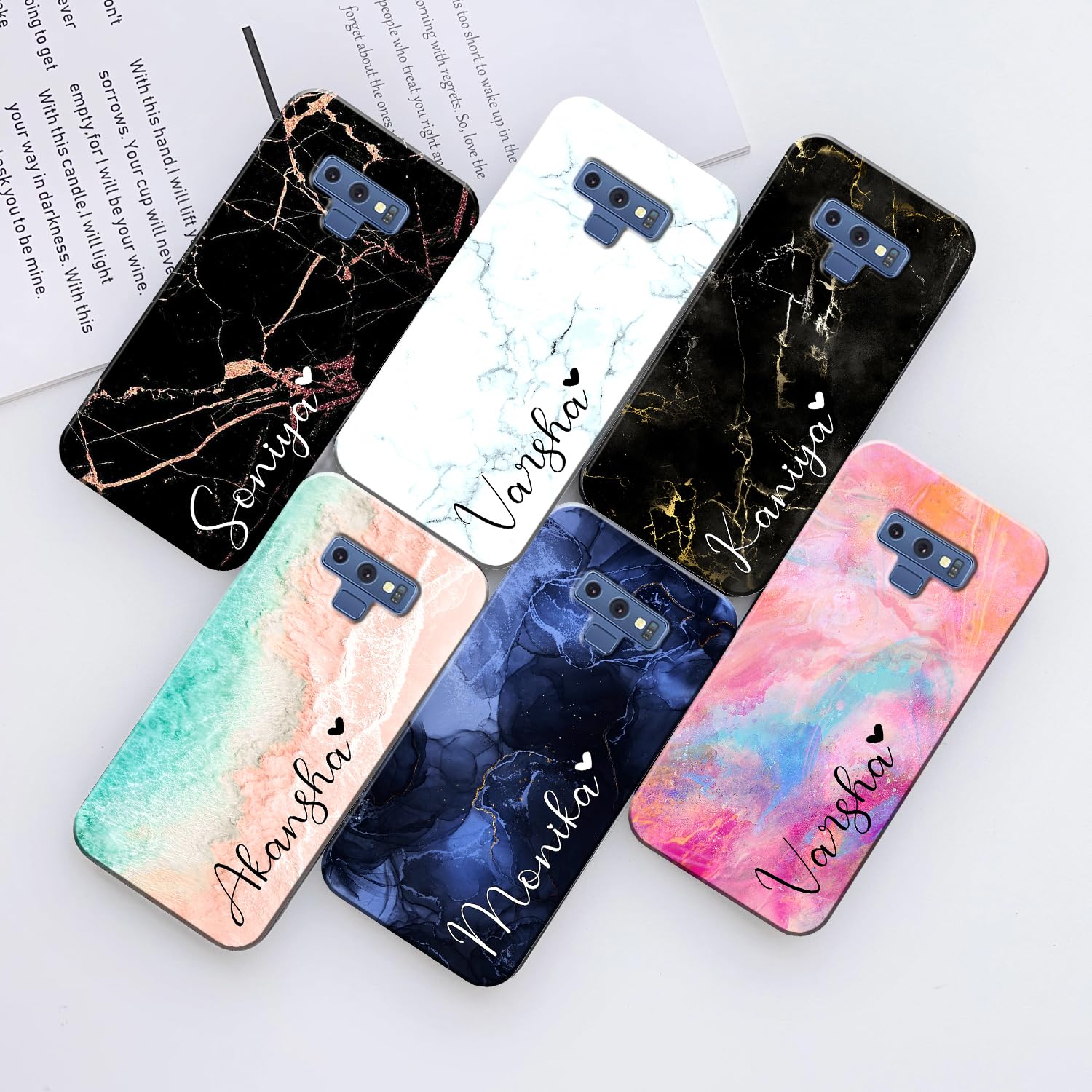 COLORflow Back Cover case Compatible with Samsung Note 9 | Marble Color Customized Back Cover Compatible with Samsung Galaxy Note 9 (B0CN2PVQN1) Amazon Price History, Amazon Price Tracker