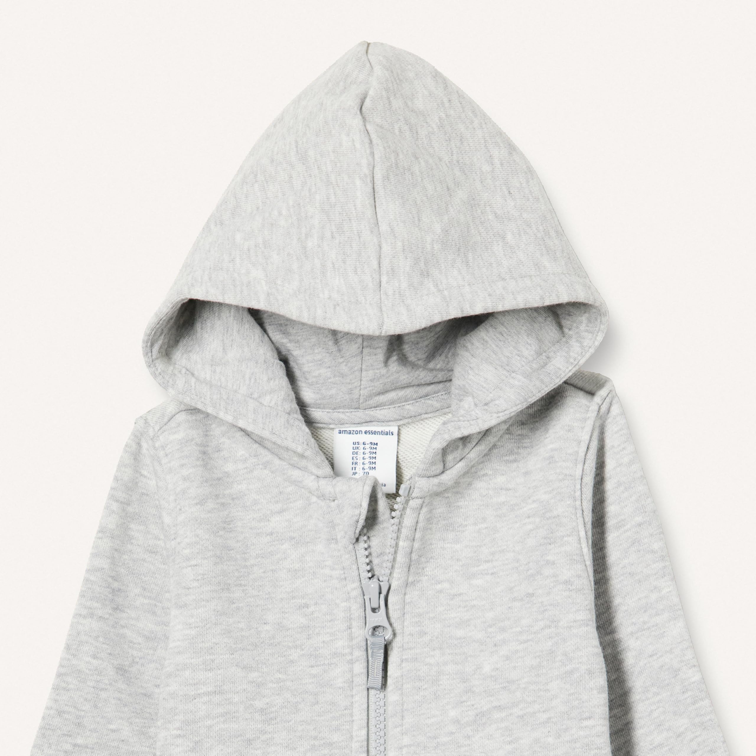 Amazon Essentials Sudadera con Capucha y Cremallera de Felpa de Rizo Unisex Bebé y Niños Pequeños, Paquetes Múltiples