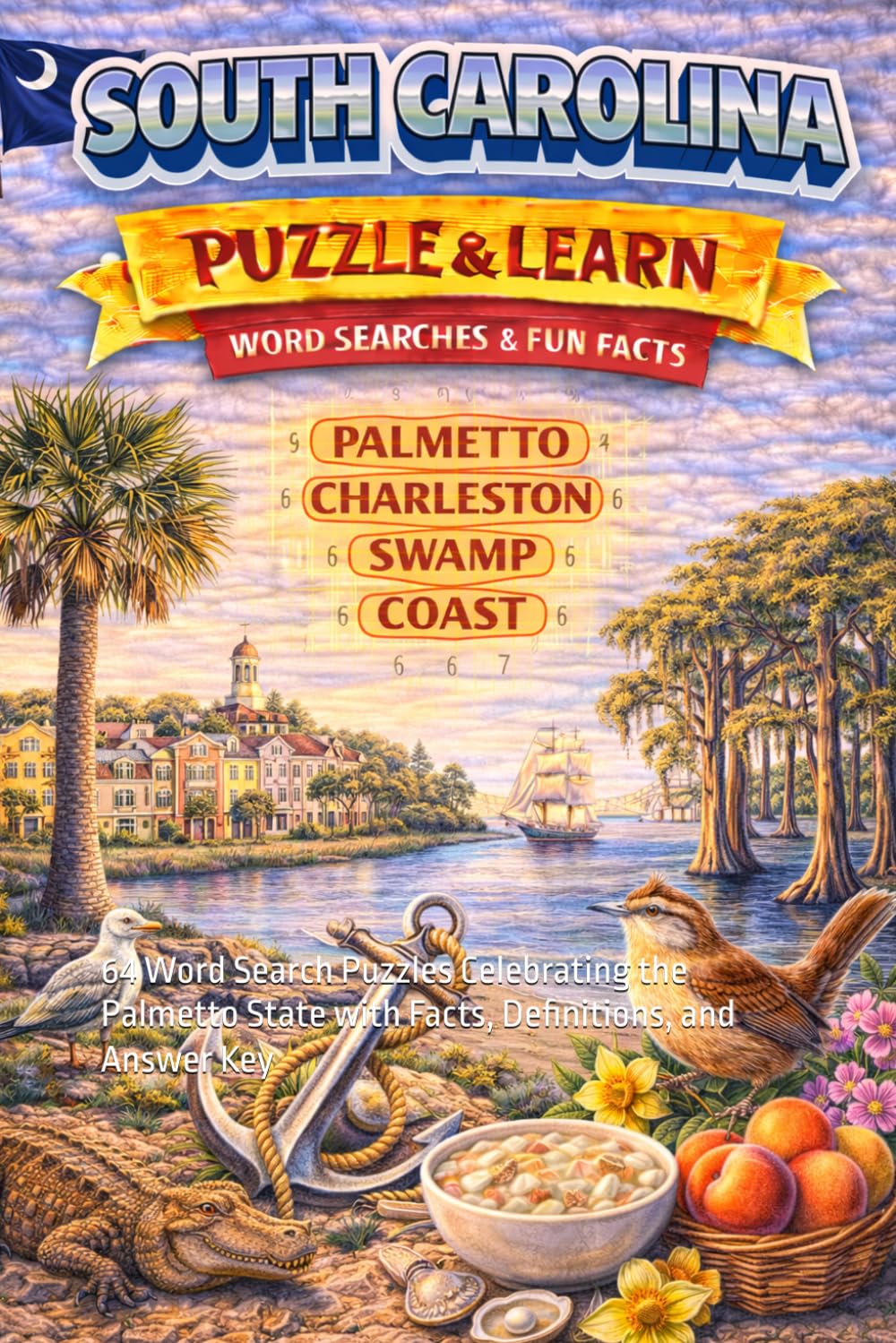 South Carolina Word Search Puzzle and Learn: 64 Word Search Puzzles Celebrating the Palmetto State with Facts, Definitions, and Answer Key (Ultimate States Word Search and Learn Collection)