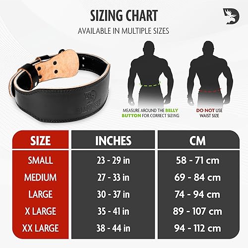 Miniatura 5 de Cinturón DMoose con hebilla de piel auténtica para weightlifting, para hombre y mujer, de 10cm y 15cm, corrector de postura para entrenamiento en 4"