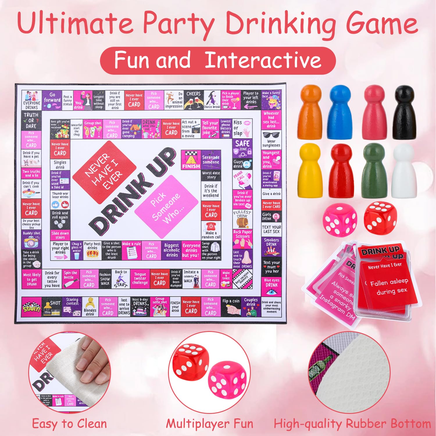 Cunegra Drinking Board Game for Adults Adult Monopoly Board Game - Image 3