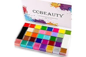 CCbeauty Professional Face Paint Kit: Unleash Your Artistic Vision with 36 Vibrant Hues