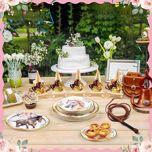 Miniatura 6 de LMJUNZZ 60 platos de papel coloridos desechables de colores para fiestas, rojo, amarillo, azul, rosa, verde, platos de 7 y 9 pulgadas para cena,