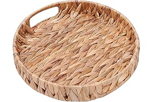 Wicker Serving Trays for Home and Kitchen Decorative