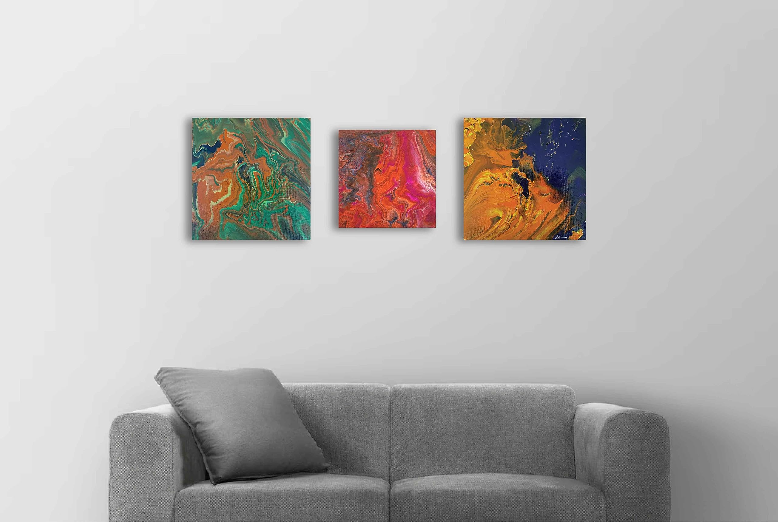 Volcanic Formations Acrylic On Canvas Two Canvas Waterproof Easy To Hang | Vocanic formation