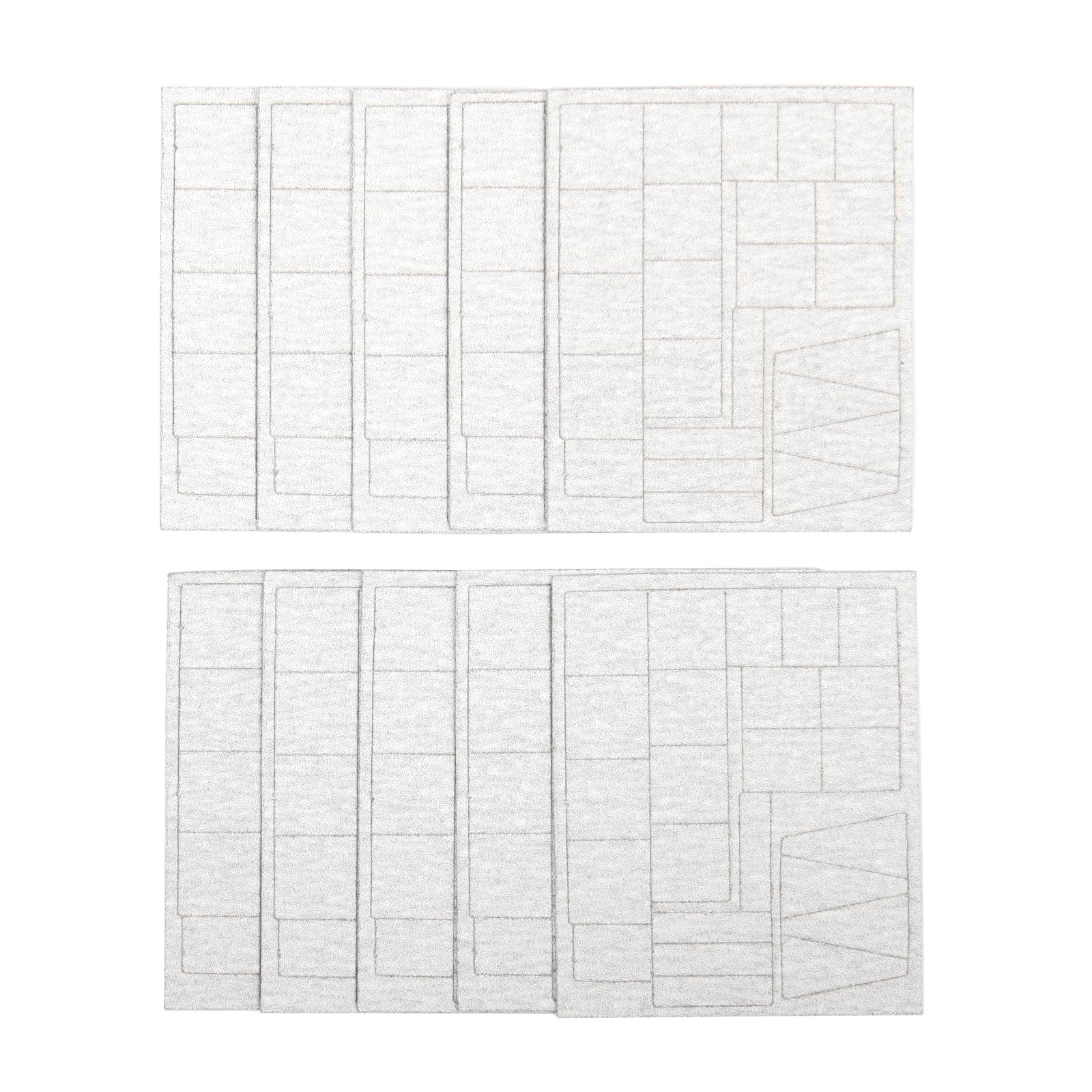 Lija para lijadora recíproca RSH-1000, 10 uds con 20 almohadillas