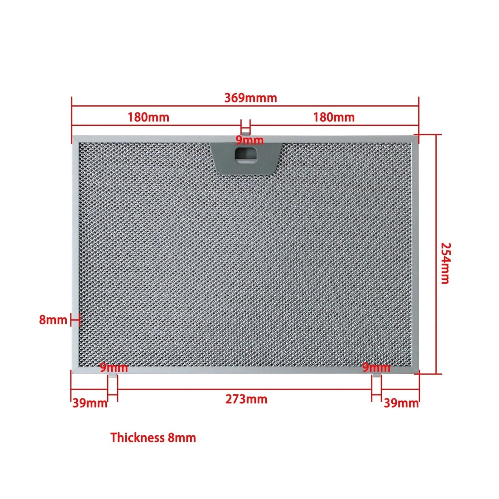 Filtri for Cappuccio Cottura 369x254mm Rete Metallica