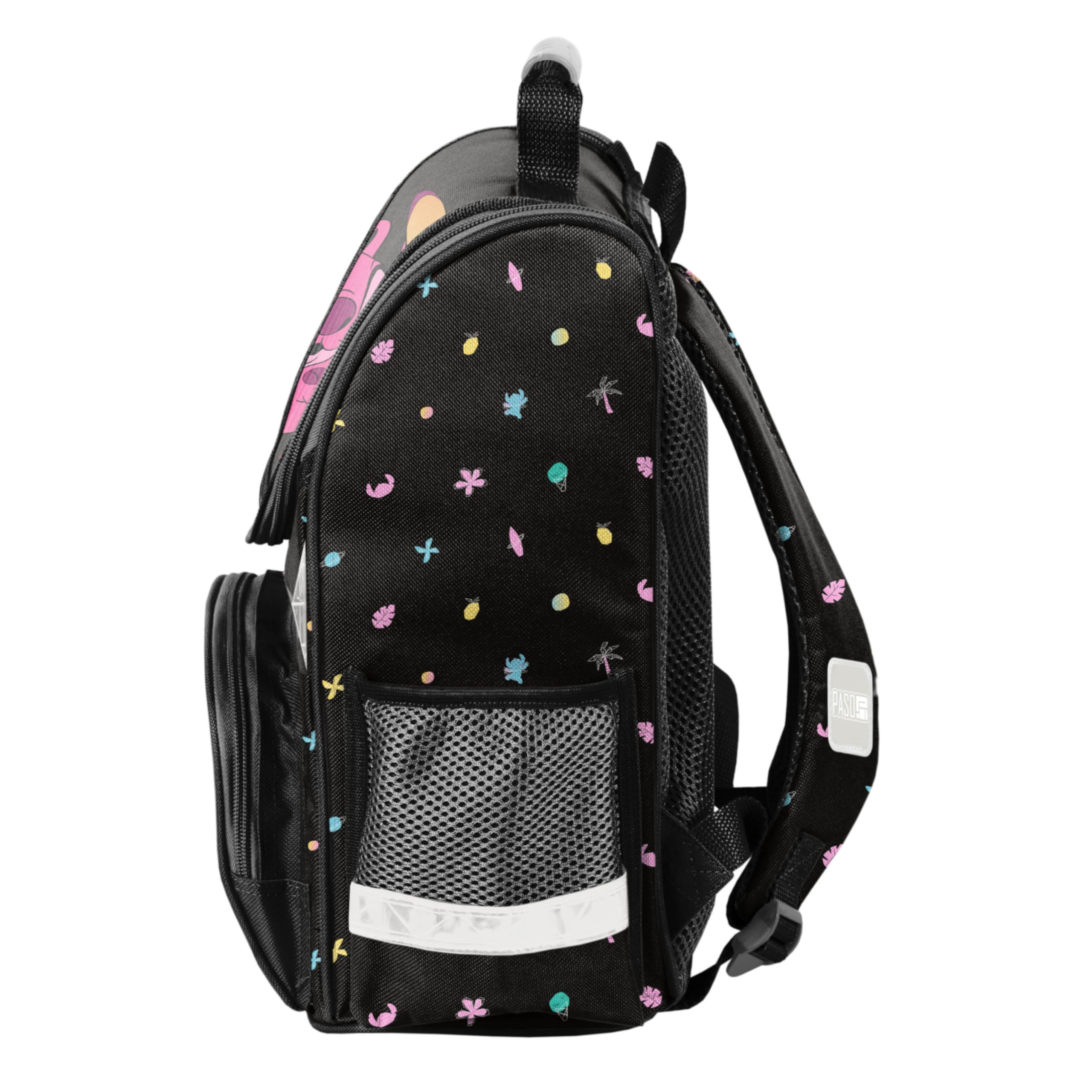 Goldkids - Schulranzen für Jungen und Mädchen - Schul-Rucksack für Kinder mit Federmäppchen - Schuhbeutel und Hausaufgabenheft - Lilo und Stitch Motiv - 1-3 Klasse