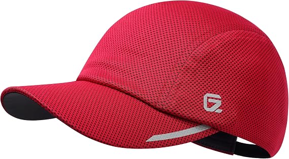 GADIEMKENSD Running Hat Performance Mesh Hat, Excellent Ventilation, Lightweight, Reflective Design, Anti-Glare