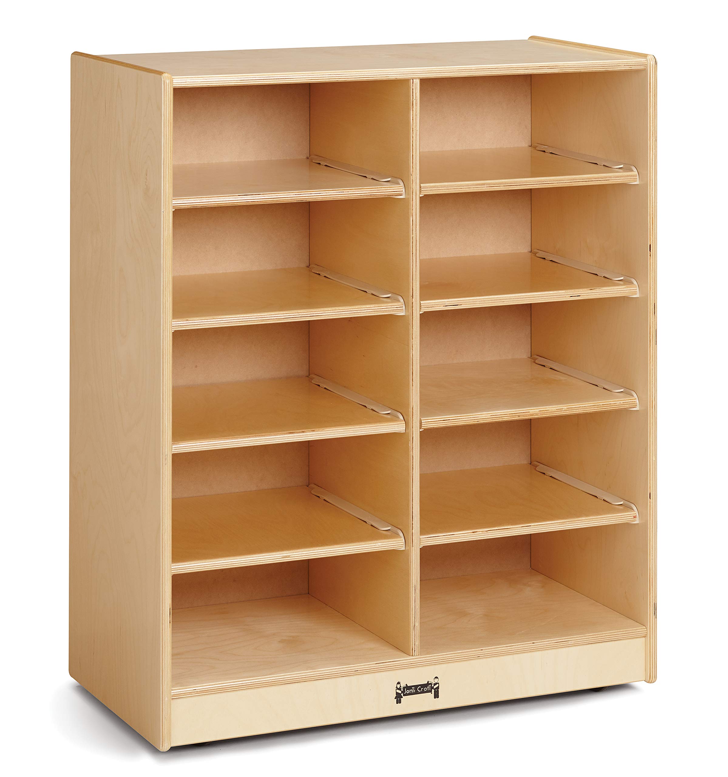 Jonti-Craft 2914JC 10 Tub Mobile Storage Without Bins