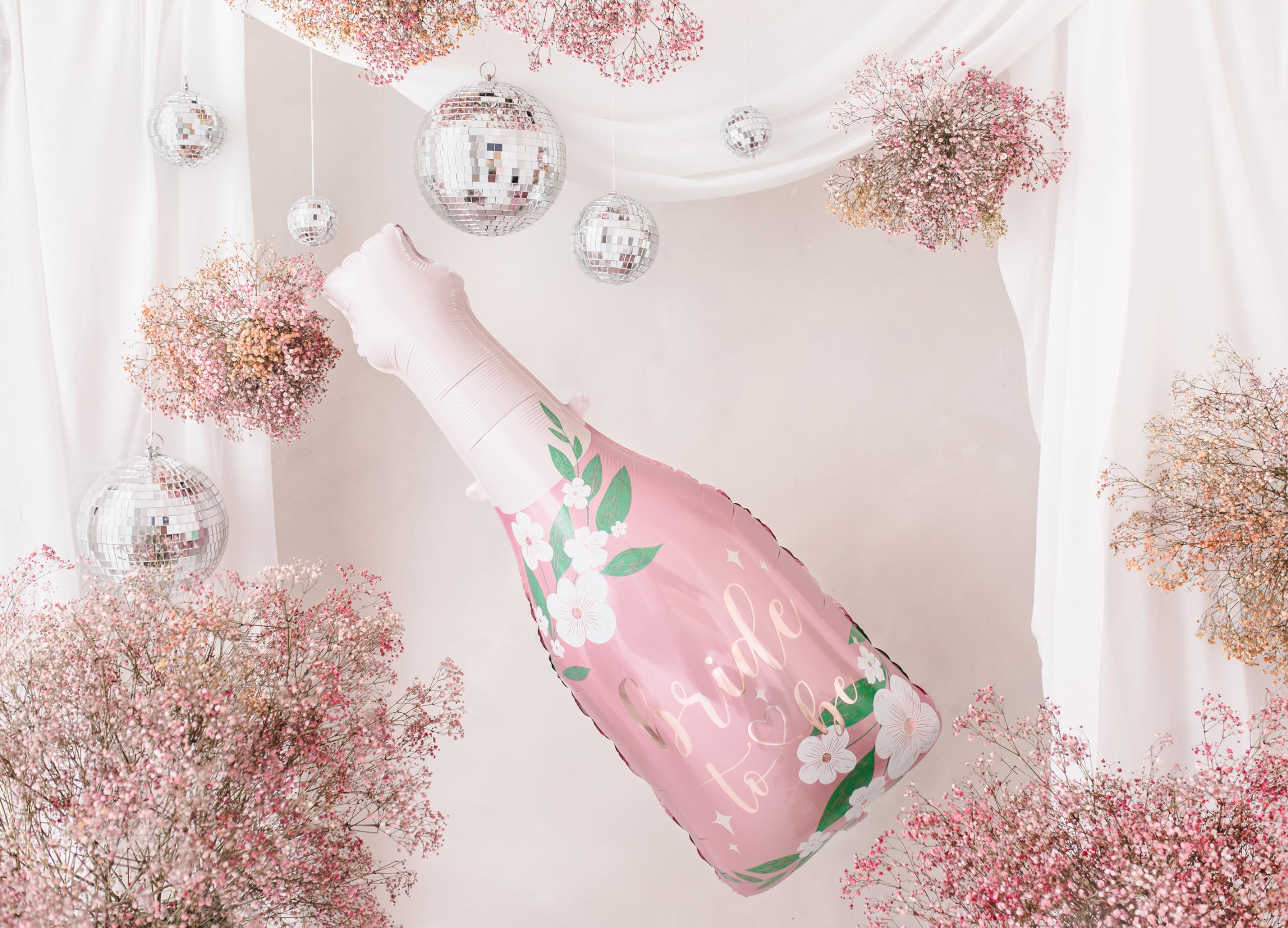 Oblique Unique Folienballon XXL - Champagnerflasche Für Party Deko