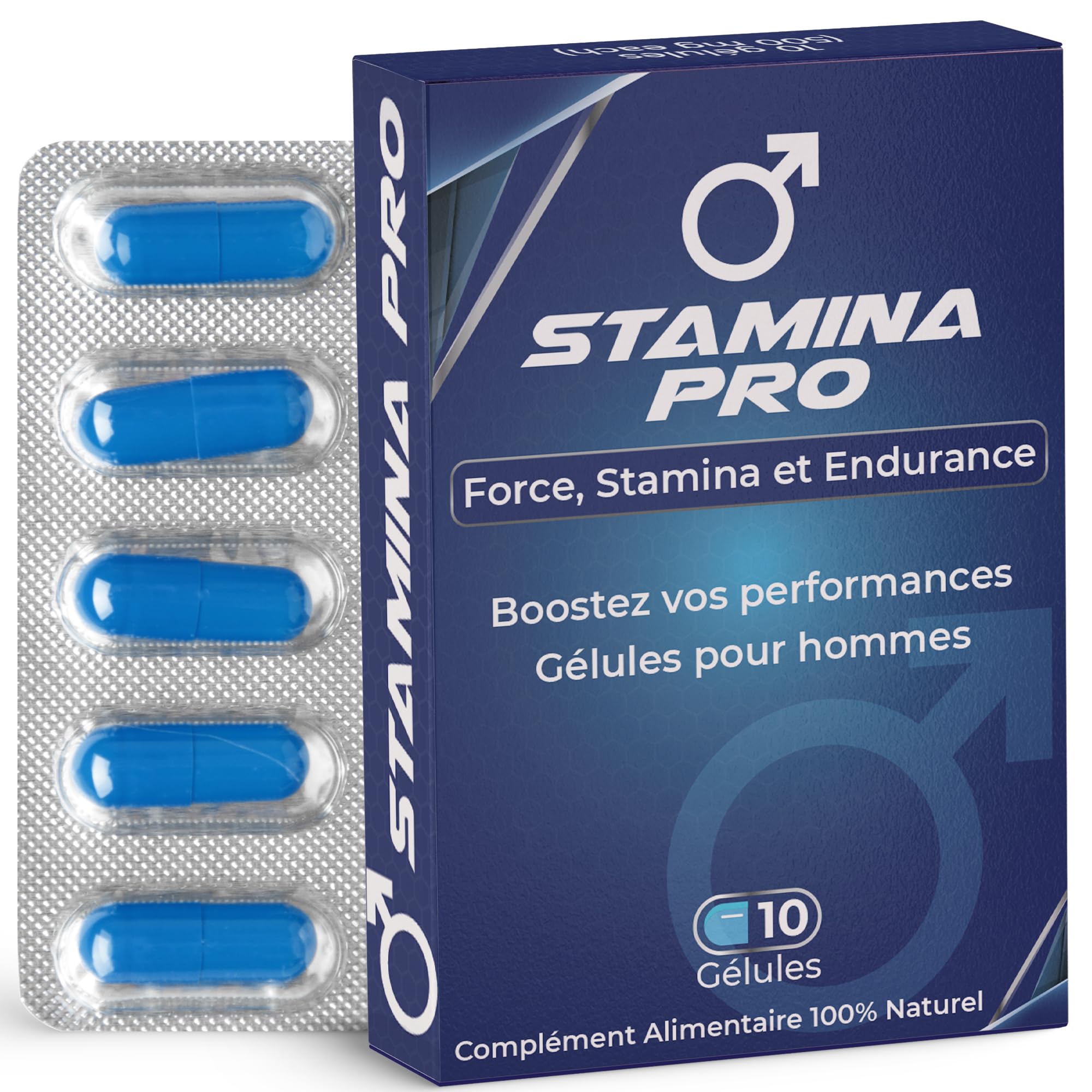 Complément alimentaire au ginseng pour hommes - Soutien énergétique à base de plantes, formule vitalité quotidienne, contient des mollusques, 10 capsules de qualité supérieure