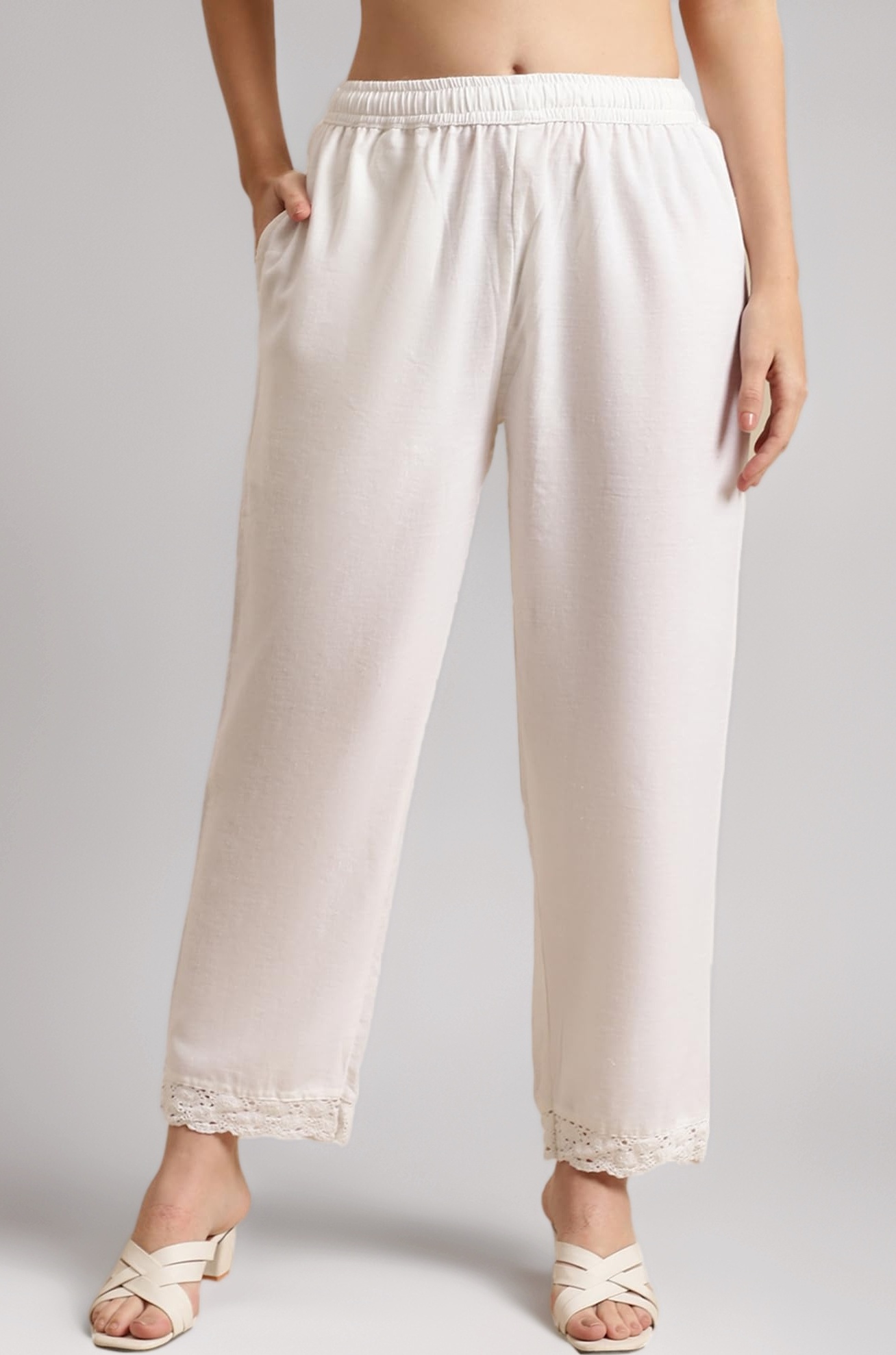 Women's Regular Fit High Rise Palazzo