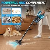 Aspirapolvere manuale a batteria Makita 18 V, aspirapolvere multifunzione 4 in 1, ugello per pavimento, contenitore 0,7 l, per casa e auto, peli di animali - 6