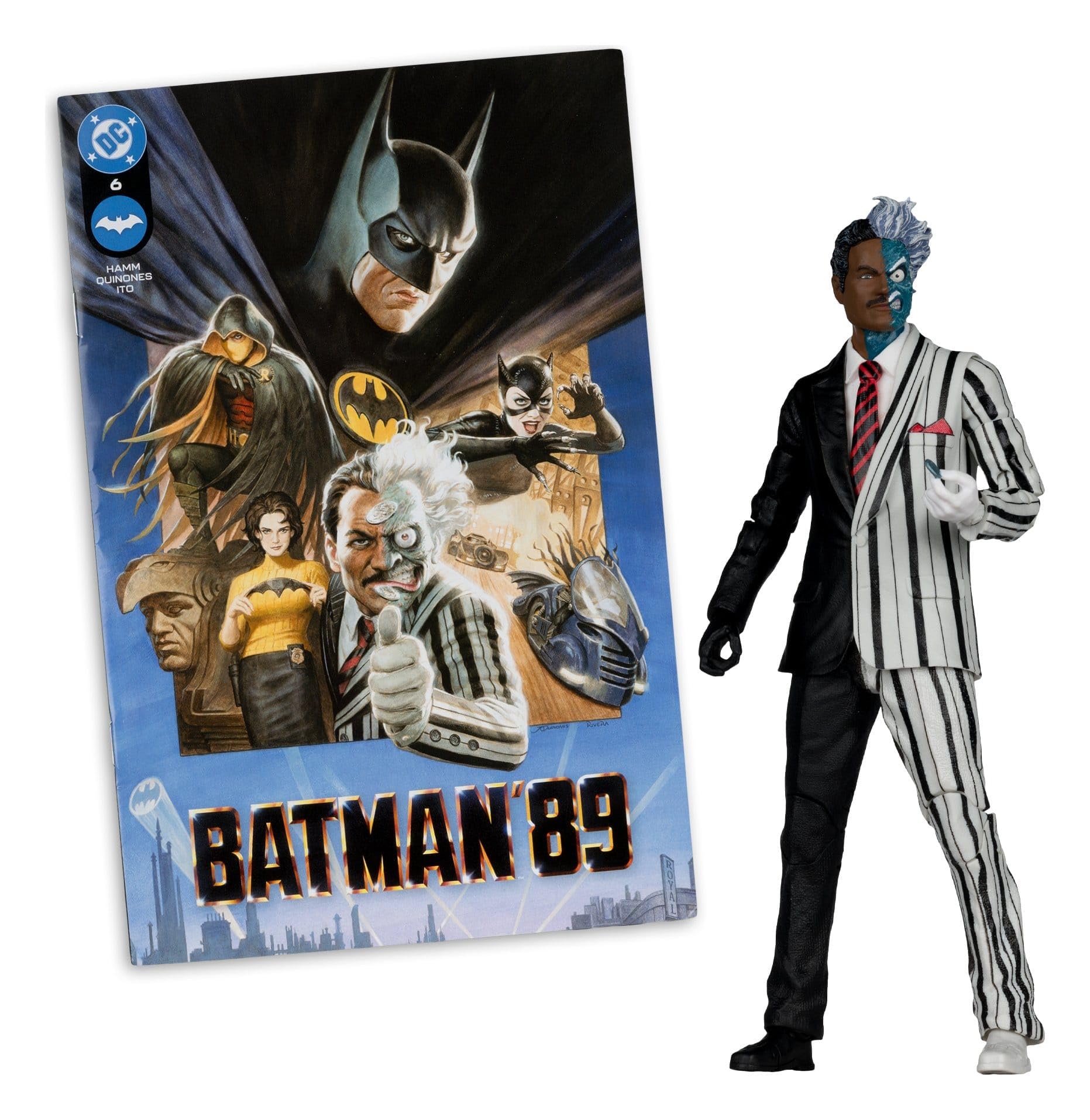 DC Direct Page Punchers Action Figure a due facce (Batman 89) (Red Platinum Edition) 19 cm