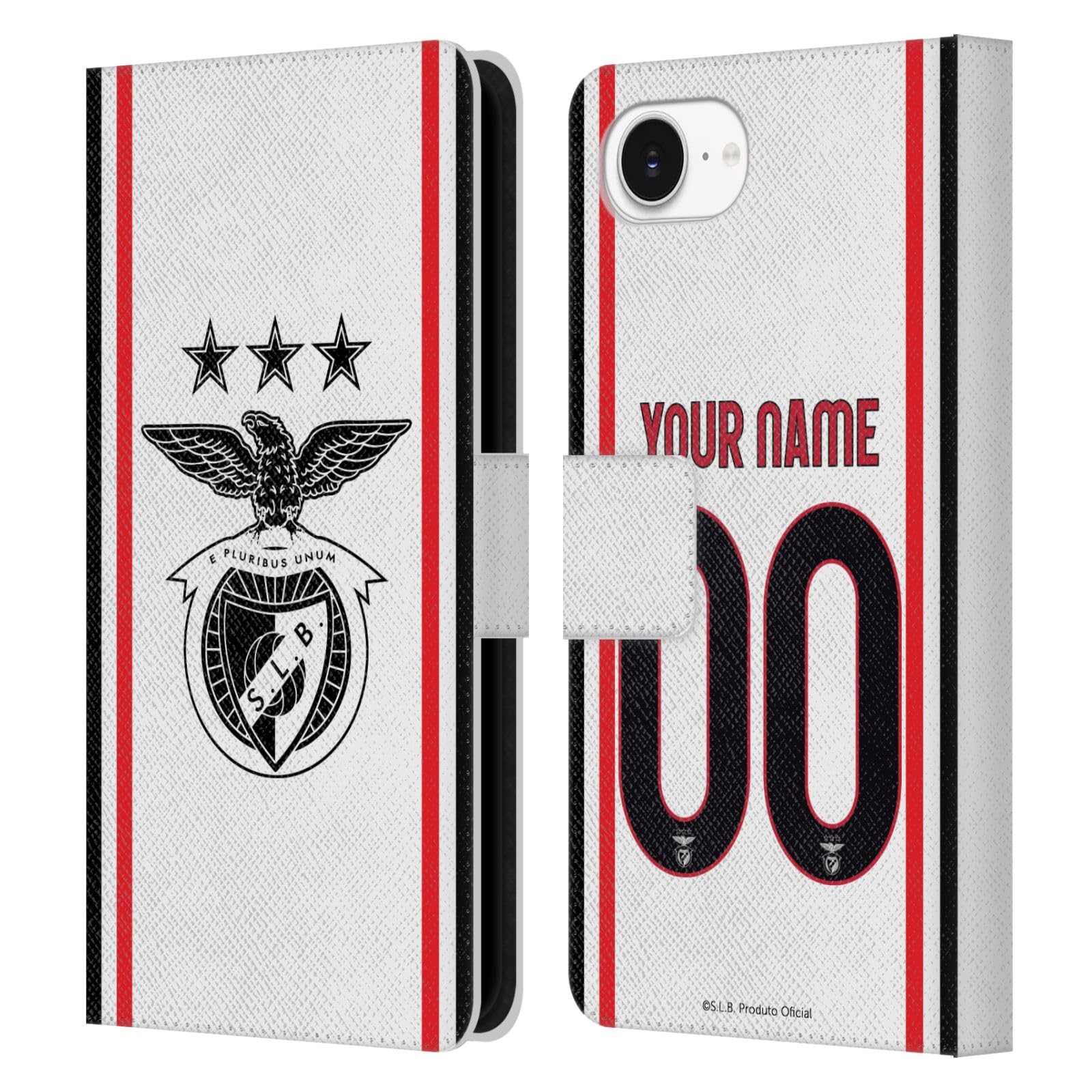 Protection iPhone 16e Benfica étui personnalisé cuir