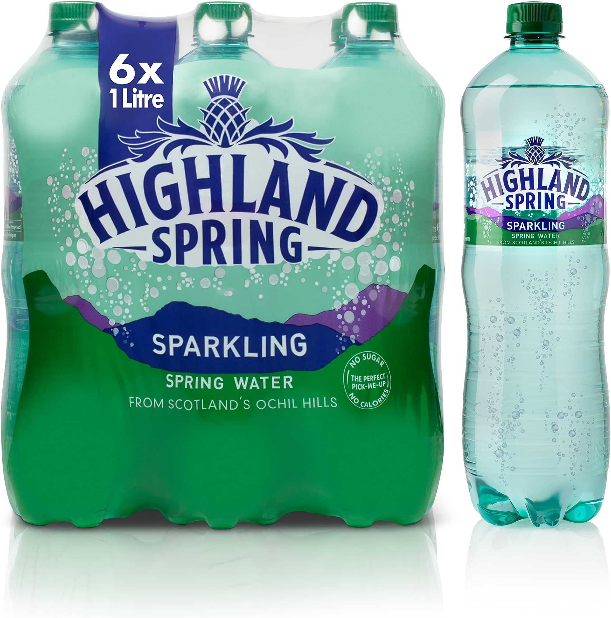 Sparkling Water, 1 l, Pack of 6