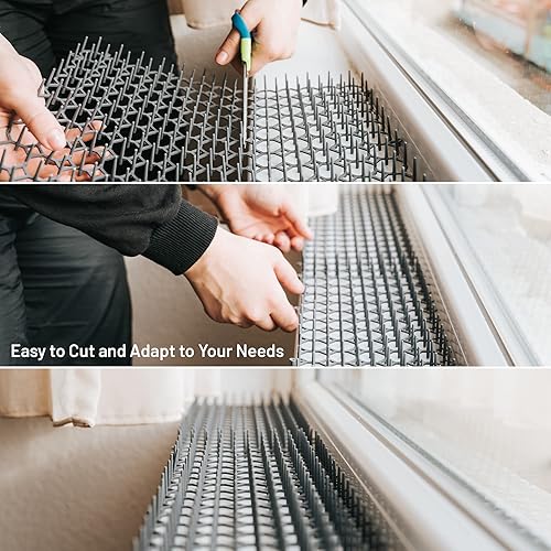 Miniatura 5 de Paquete de 10 alfombrillas extra grandes para gatos – Tapete de 16.5 x 13.4 pulgadas con picos de 1 pulgada es perfecto para mantener a los gatos