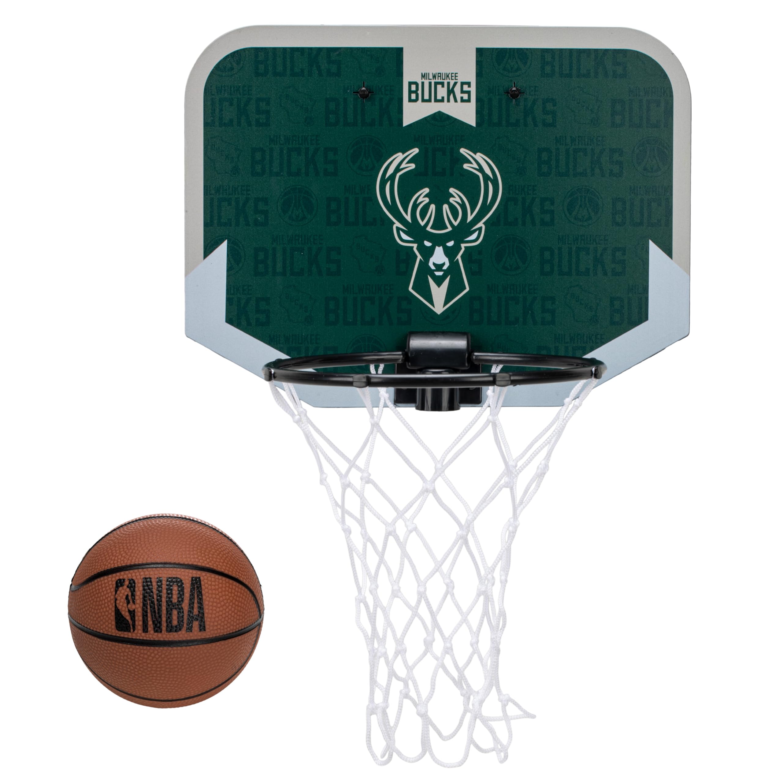 Franklin Sports NBA Team Over The Door Basketball Hoop - Kids Indoor Mini Basketball Hoop with Basketball - NBA Fan Shop Mini Hoop for Bedroom &