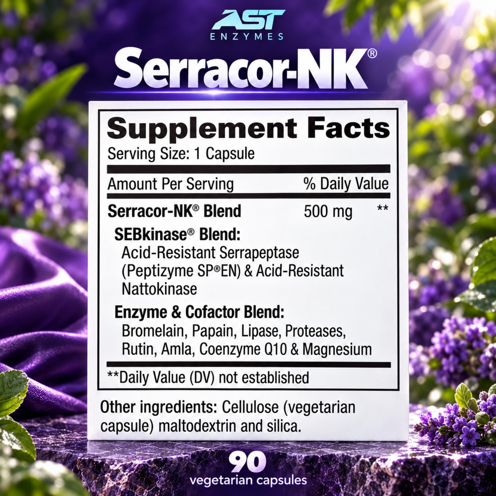 AST Enzymes Serracor-NK Serrapeptase & Nattokinase, 90 Capsules — Amazon image 8