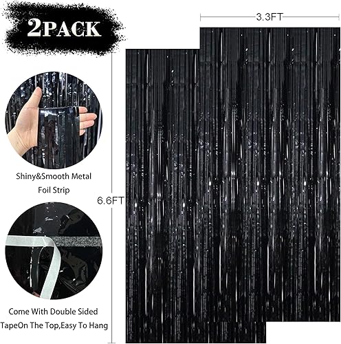 Miniatura 8 de Divertida pancarta de cumpleaños número 40 con texto en inglés Holy Shit Youre 40 Happy Fucking globo de papel de aluminio 40 negro dorado 40