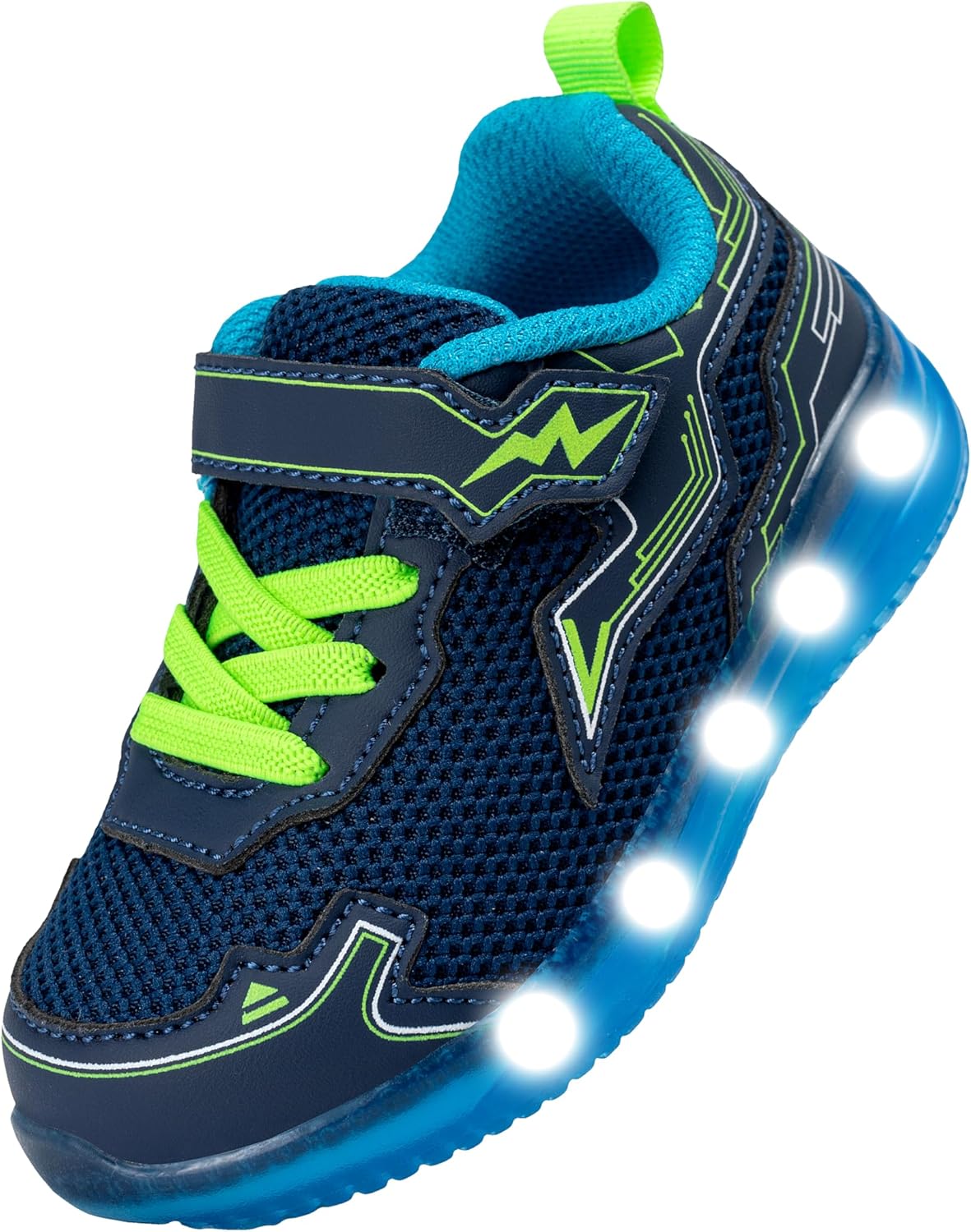 ZKA Toddler Light Up Shoes for Girls Boys Size 5 to Size 13 Sparkle Walking Running Tennis Casual Fashion Sport