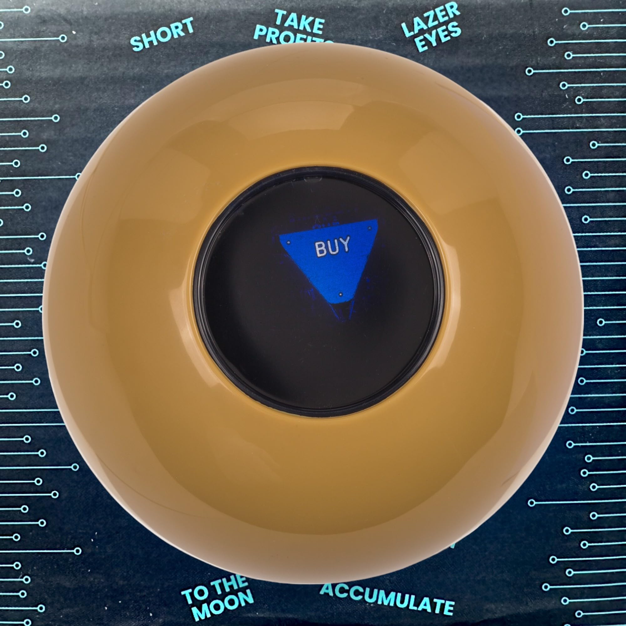 MIJOMA Magic Decision Ball Cryptocurrency - Gold Crypto Advice Ball, 10 cm,  with 20 Answers in English : Amazon.nl: Toys & Games