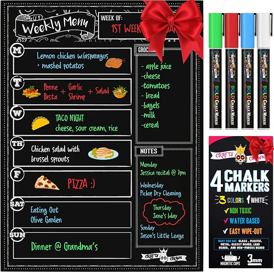 Weekly Meal Planner Board