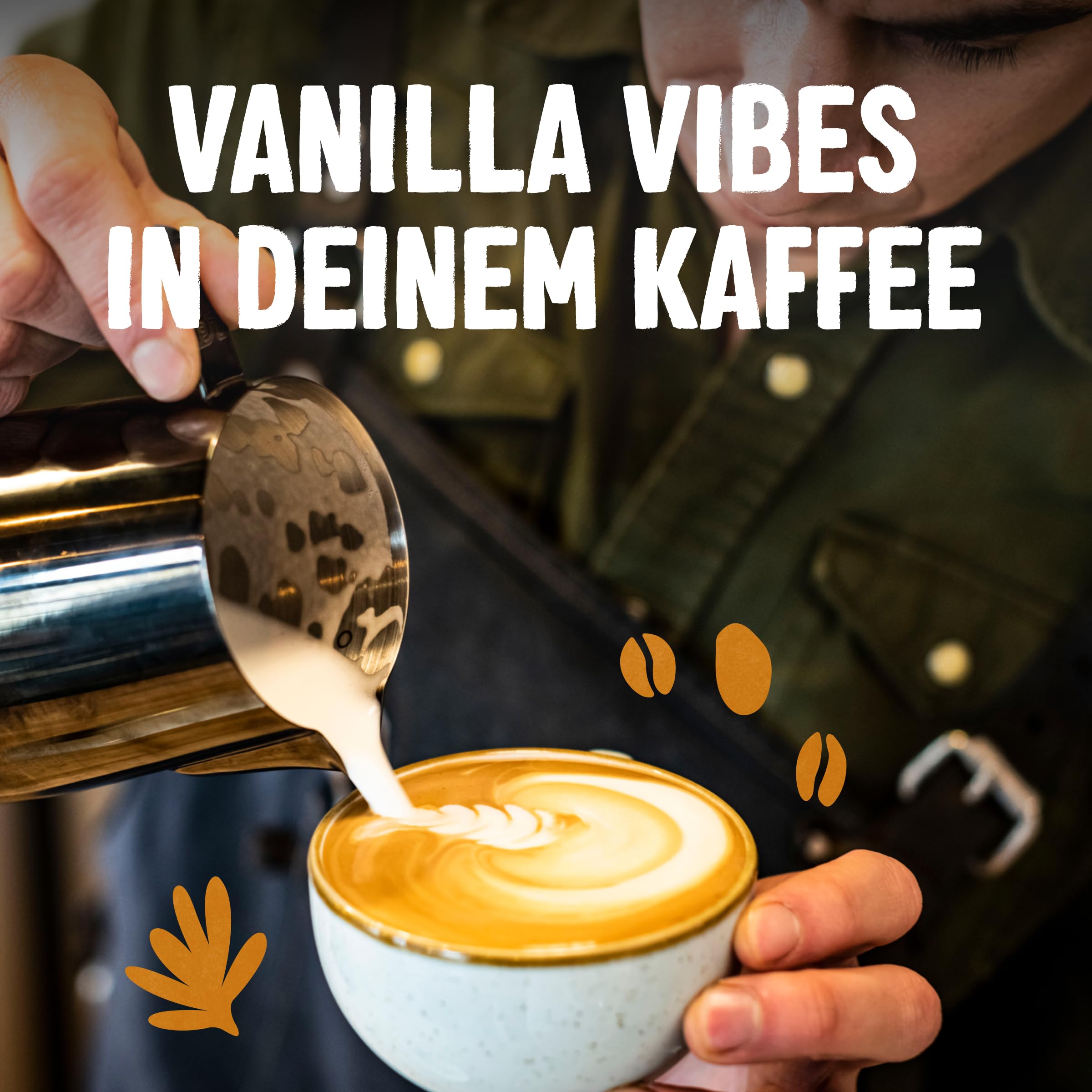 Alpro Barista Vanille – Zum Aufschäumen – Von Natur aus laktosefrei – Reich an Ballaststoffen, Calcium und Vitaminen – 8 x 750 ml – Haltbar