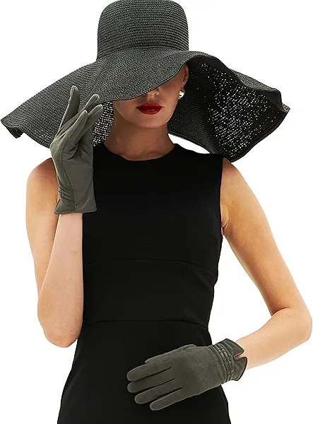 YISEVEN Women’s Winter Sheepskin Suede Leather Gloves Touchscreen