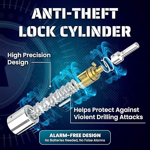 Miniatura 4 de MBL01 Nunca se oxida Bloqueo de freno de disco - Alta seguridad Acero inoxidable 304 - Resistente a la intemperie - Cable recordatorio - Adecuado