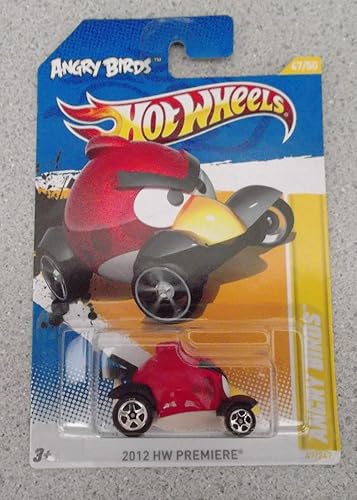 Hot Wheels 2012 HW Estreno Angry Birds Rojo #47/247