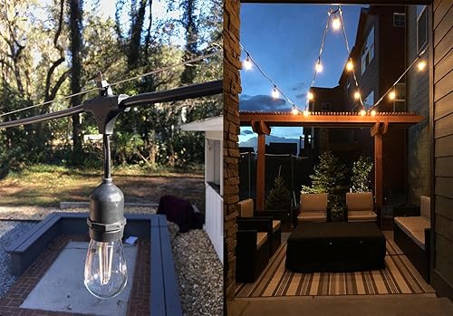 Miniatura 4 de Bombillas de repuesto LED S14 de 2 W para cadena de luces comerciales al aire libre, bombilla vintage no regulable, bombilla de filamentos Edison