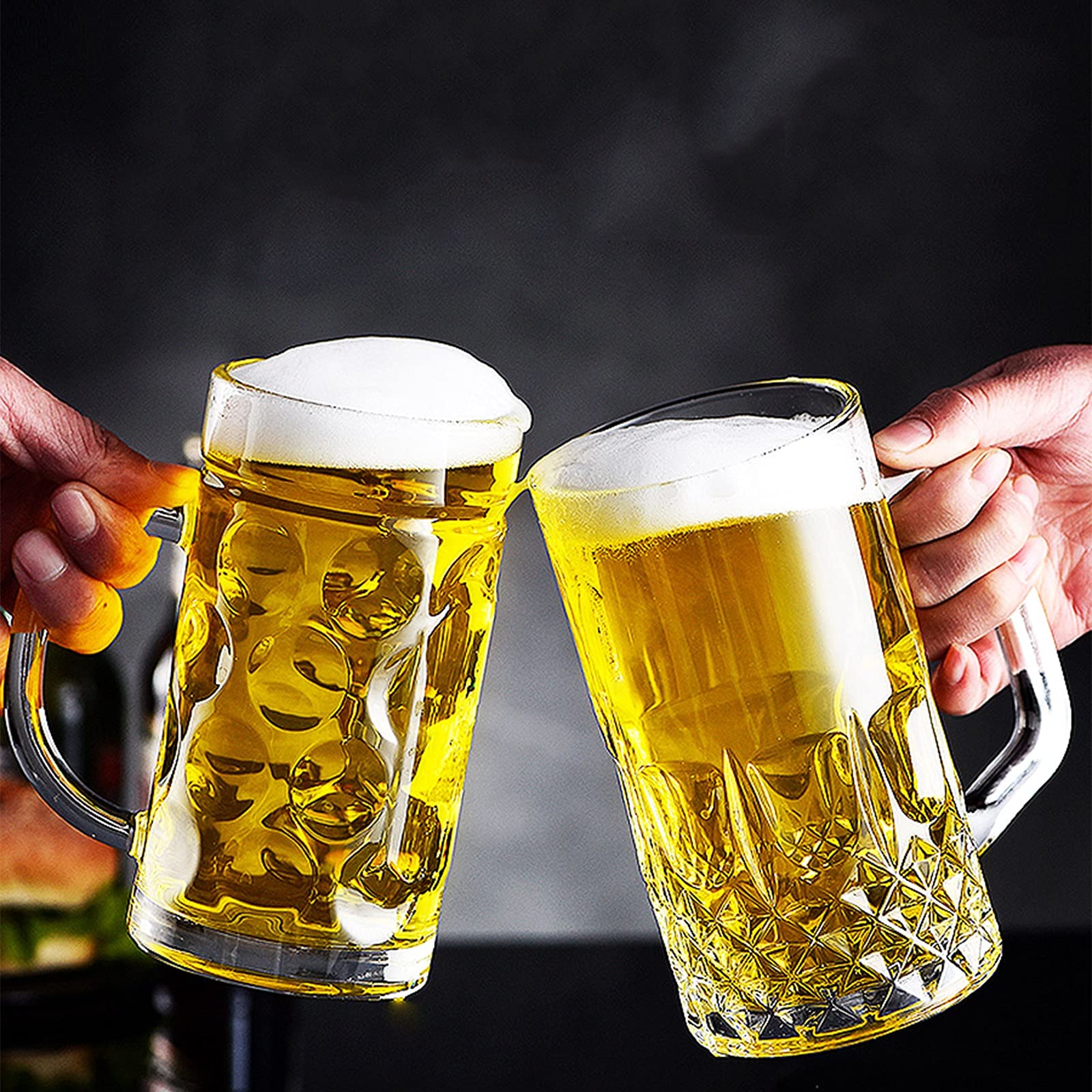 Bierglas, grote bierbeker glazen - dagelijkse drinkglazen, zware
