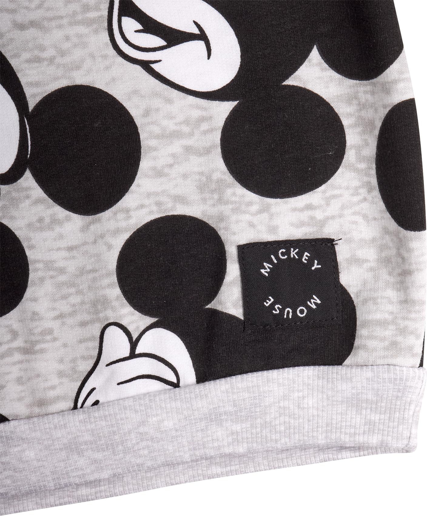 Disney Set da jogging per bambini, 2 pezzi, felpa girocollo in morbido pile e pantaloni da jogging per ragazzi, comodi vestiti per neonati (12-24 m)