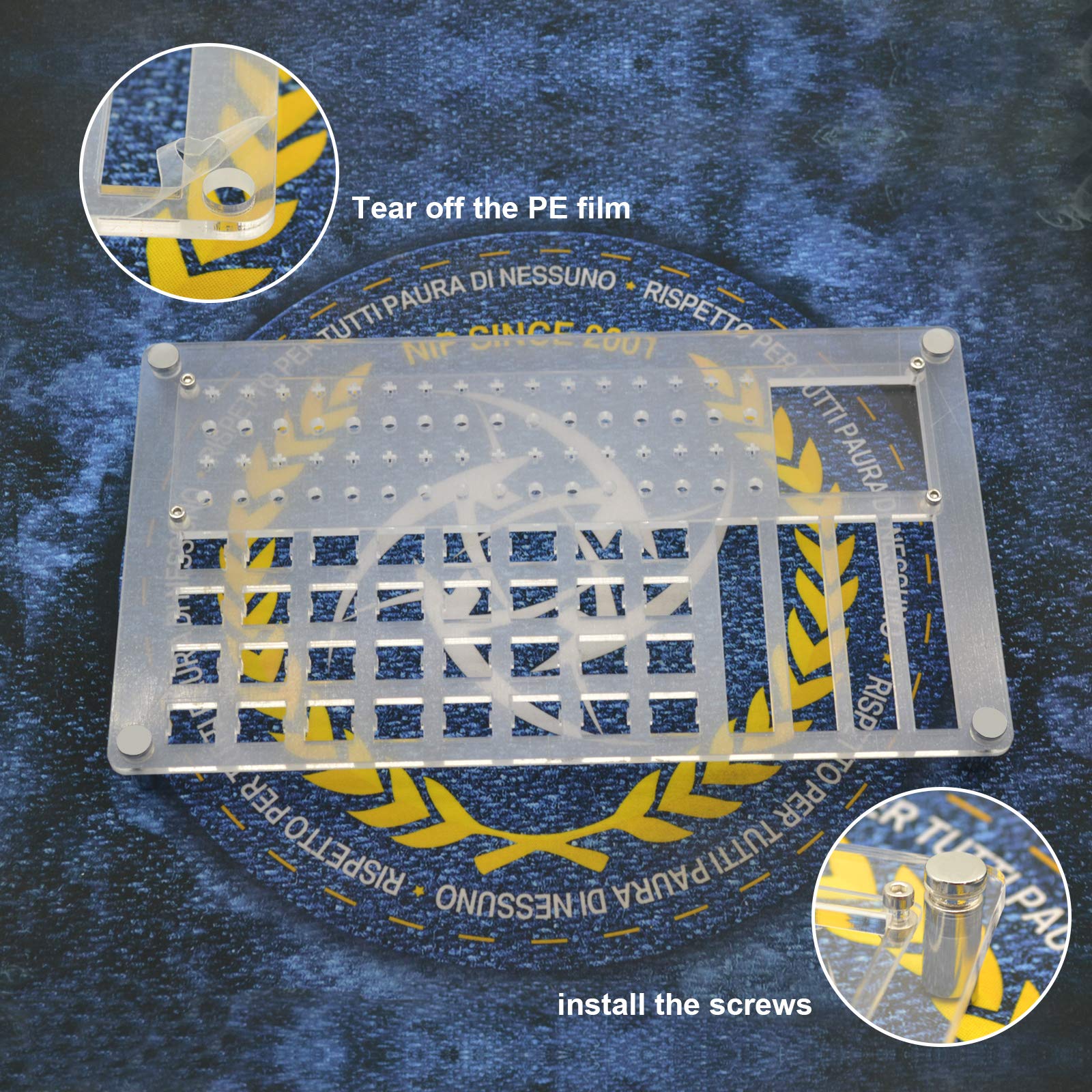 32 Switch Acrylic Lube Station Kit - Complete Mechanical Keyboard Lubrication Set With Tools