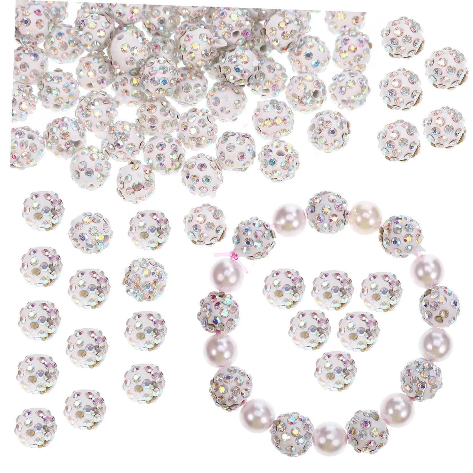 SEWACC 500piezas Abalorios Brillantes Ab Para Fabricación De Joyería Espaciadores De Rhinestone Para Pulseras y Manualidades Perfectos Para Decorar Ropa y Accesorios