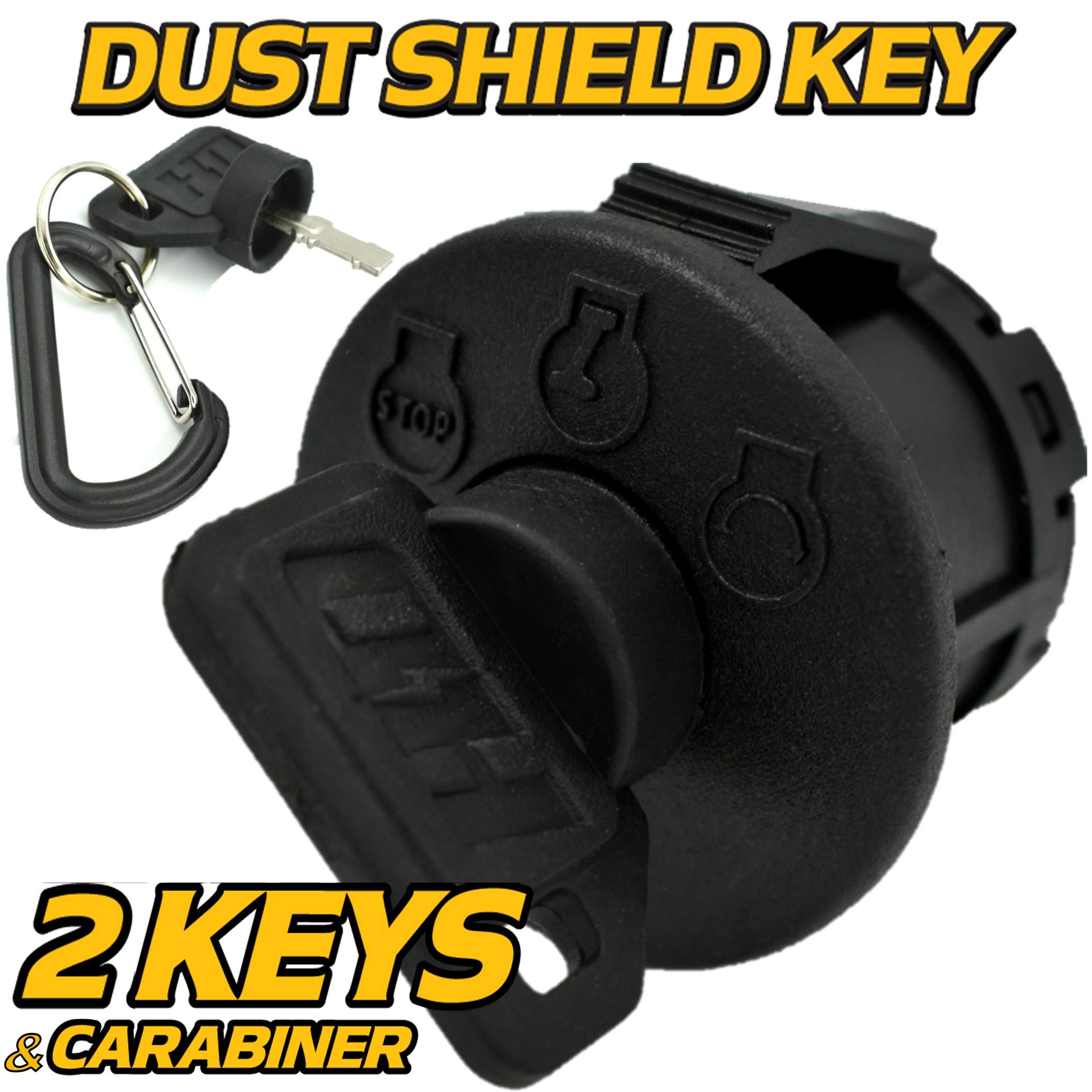 HD Switch 3 Position Ignition Key Switch Replaces Ariens Gravely Zoom 34, 42, 50, Ikon X, iKon XL, 42, 52, 60 - OEM Upgrade W/2 Keys