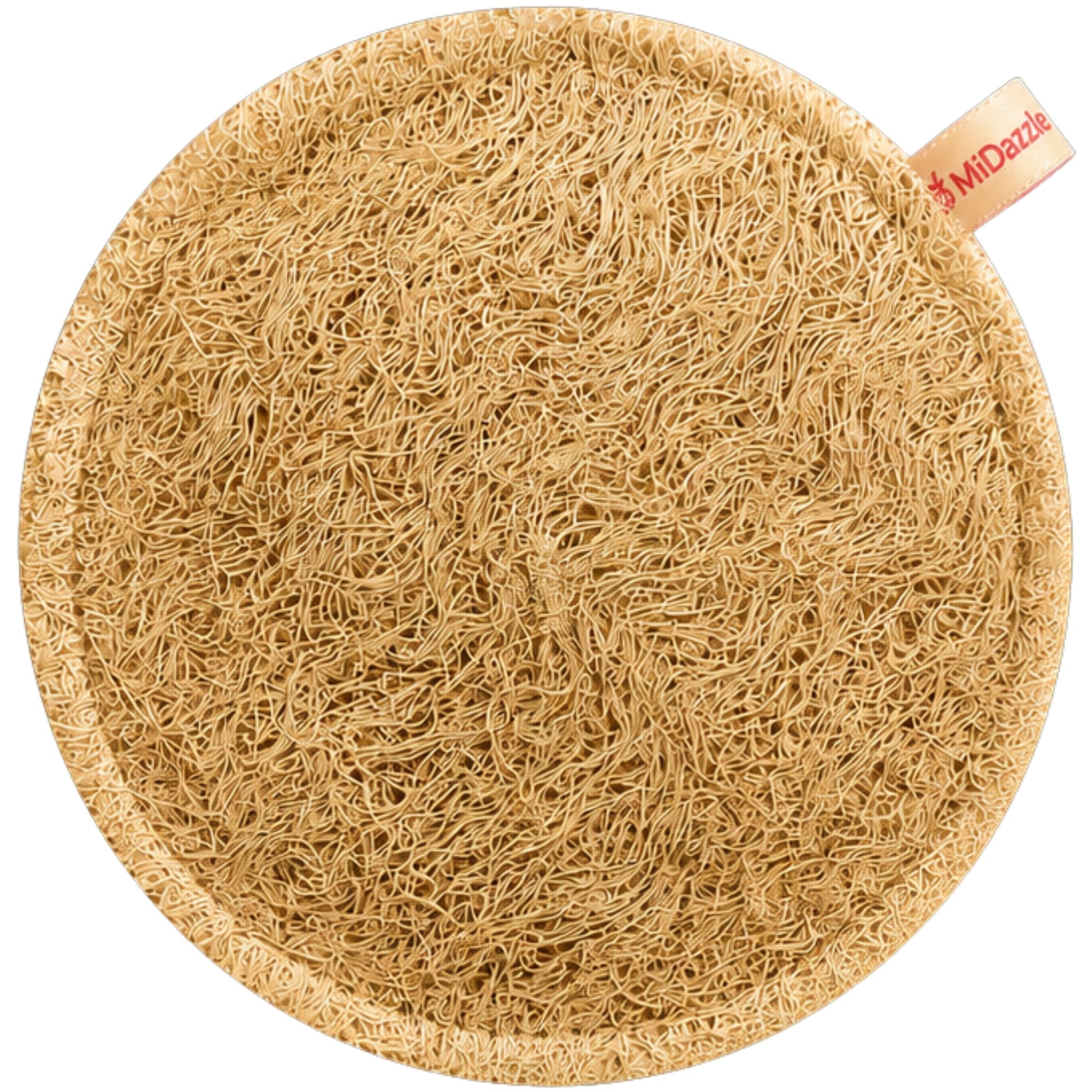 Midazzle 100% Natural Body Scrubber Loofah for Bathing (Round) (Pack of 1)-picture-51