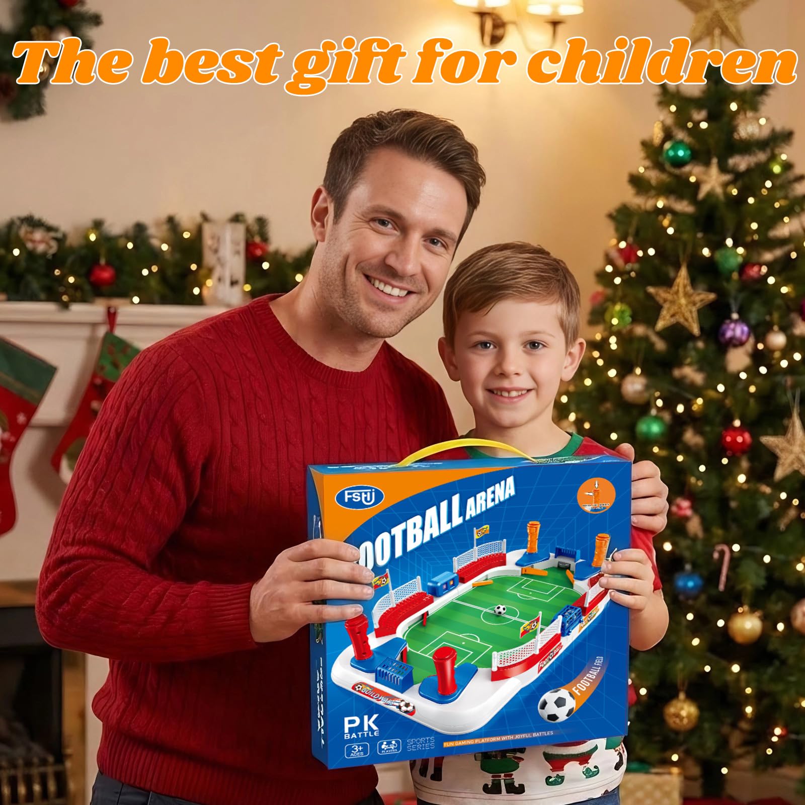 Biliardino per Bambini, Mini Calcio Balilla per Due, Interattivo Biliardino, Calcetto Balilla Giochi Da Tavolo Da Casa Regalo Bambino per Bambini 4-10 Anni, Adulti, Feste Di Famiglia