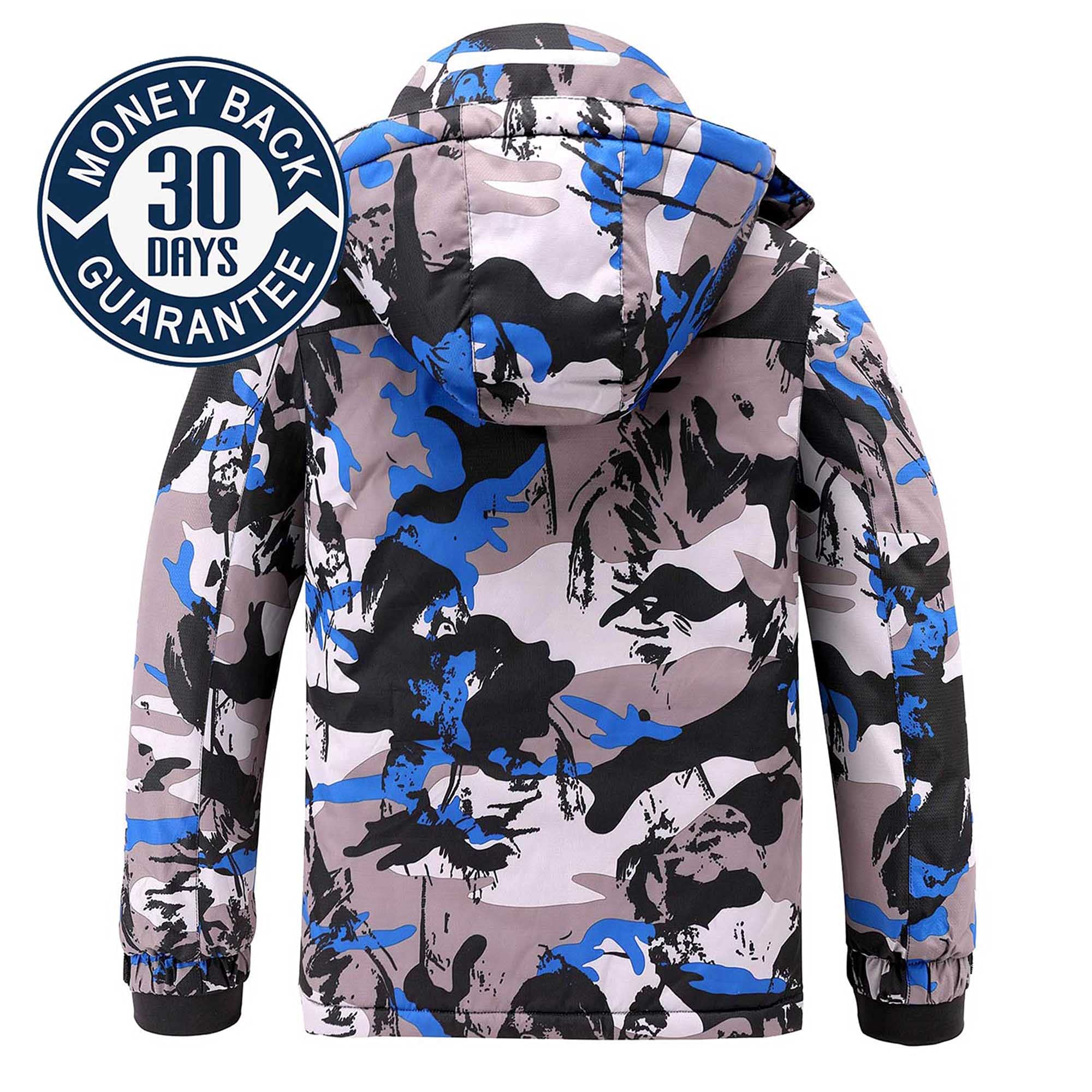 AFILOK Chaqueta de esquí impermeable para niños