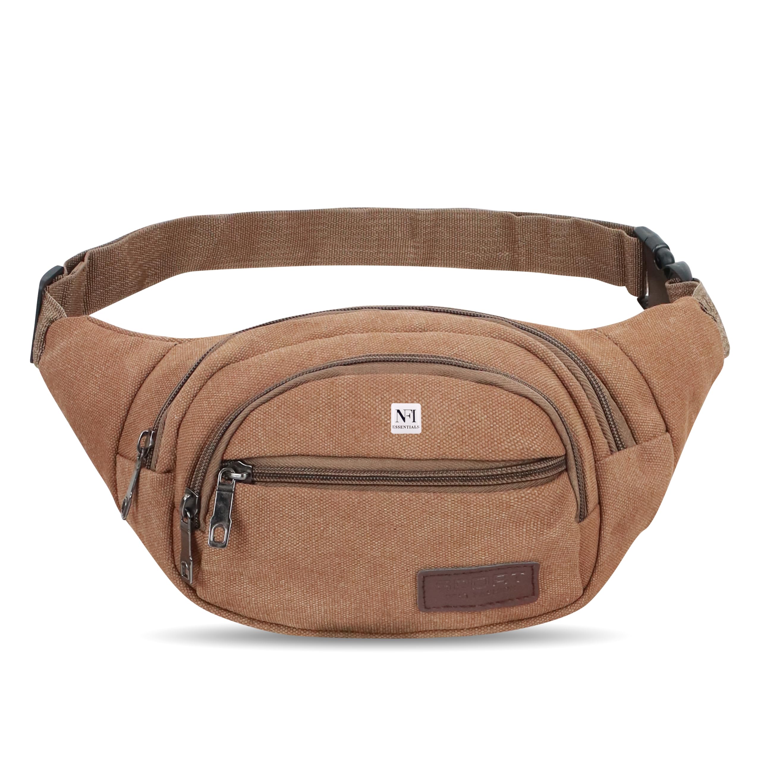 nfi essentials Waist Chest Bag for Men Women Belt Sling Pouch Crossbody Unisex Crossover Fanny Pack One Side Travel Hiking Zip Bag Multipurpose Canvas Adjustable Strap Shoulder Running Money Phone Bag-picture-41