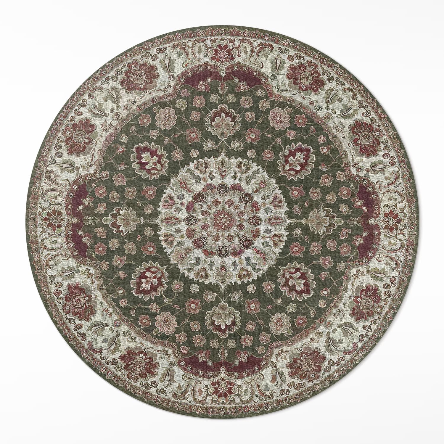 Tapis de sol vinyle résistant à la rayure et facile à entretenir ø140 cm